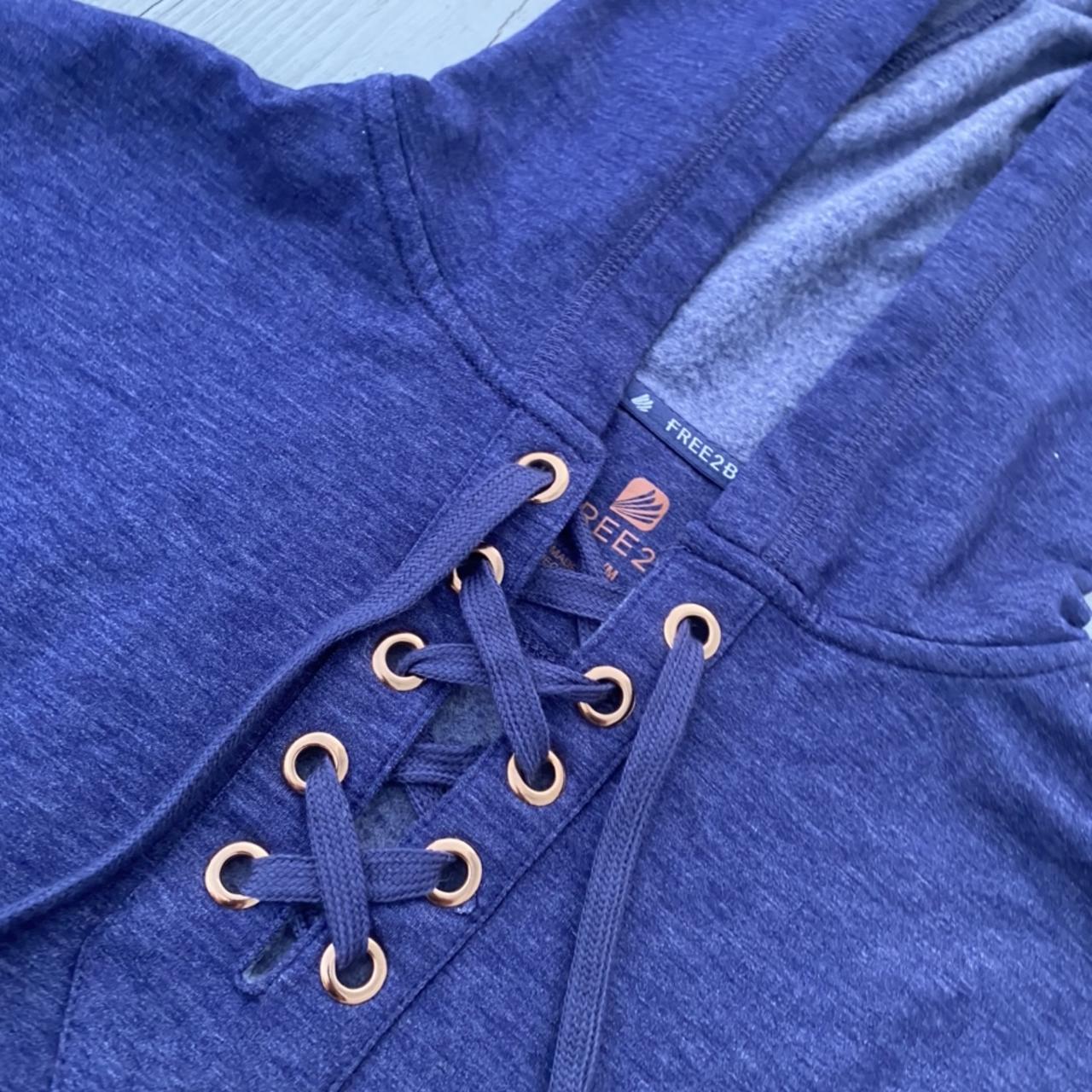 FREE2B blue hoodie Great condition Not worn Depop