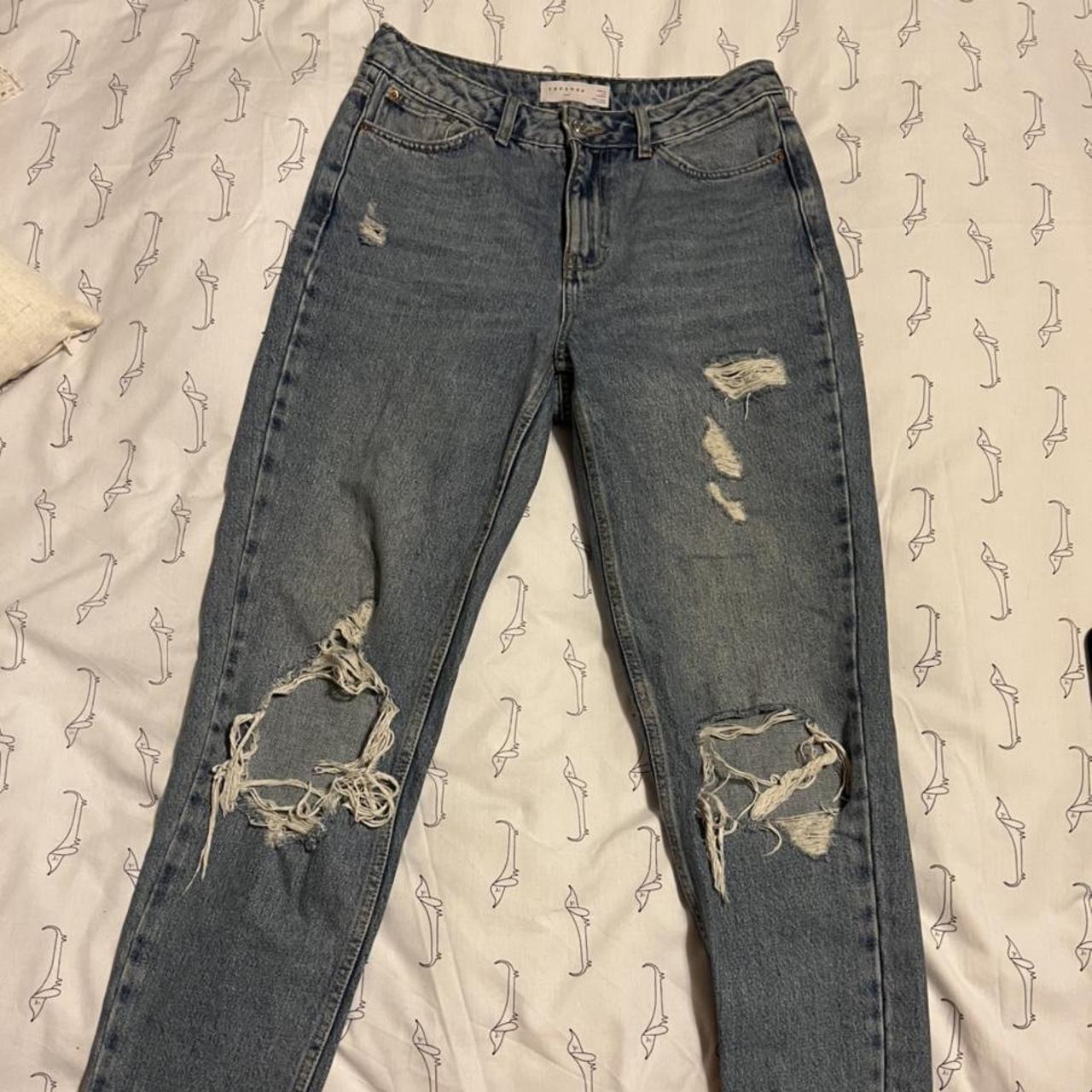 topshop mom jeans size 10