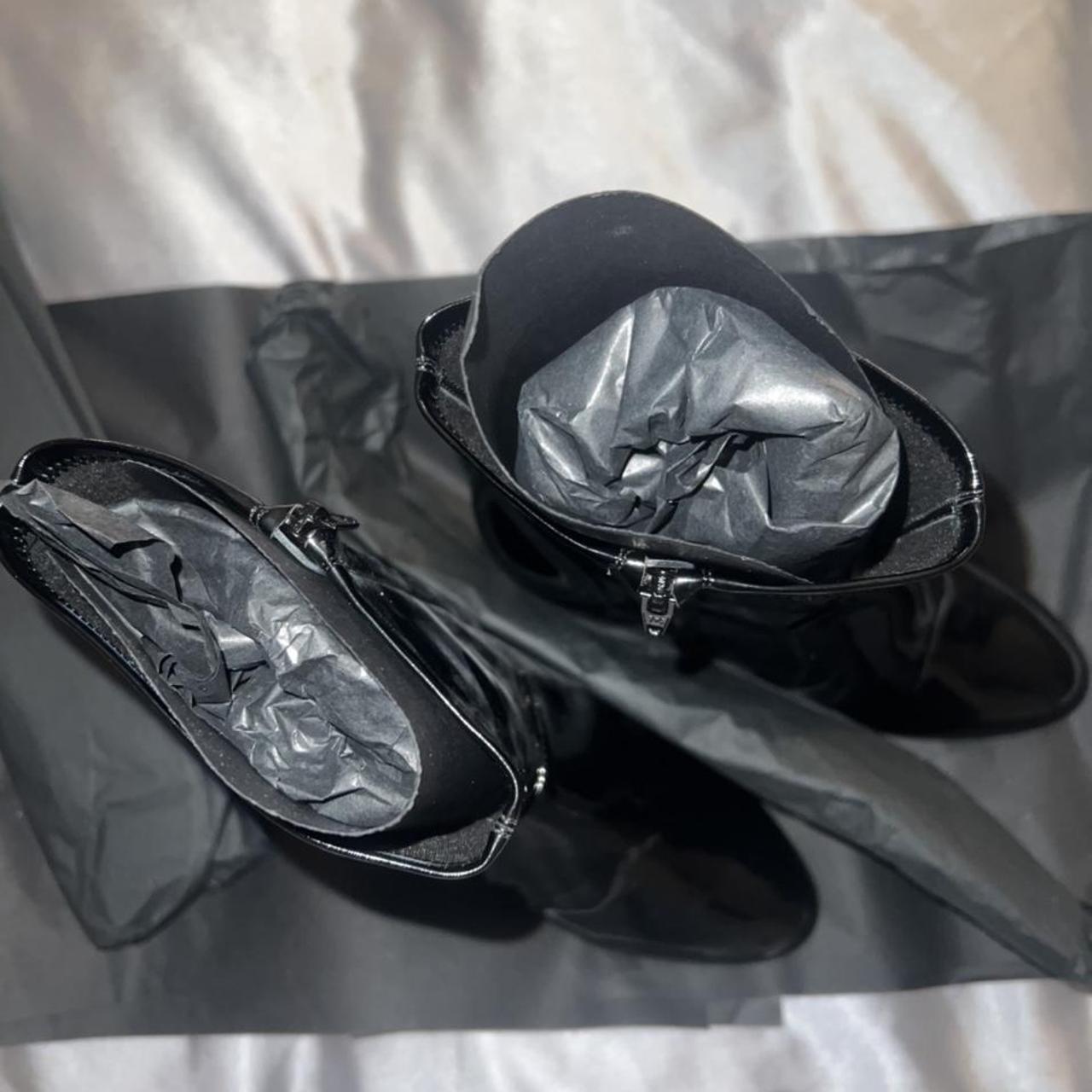 LOUIS VUITTON: Patent Leather Combat Boots + - Depop