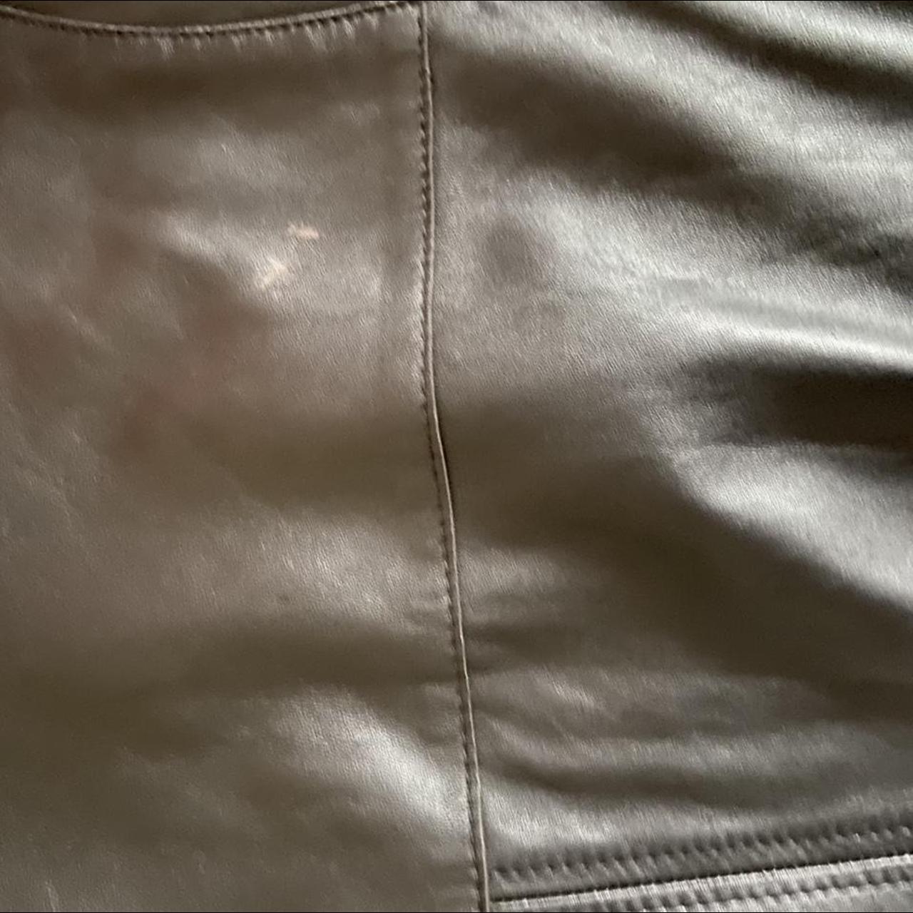 All saints leather bomber jacket. Slight mark on... - Depop