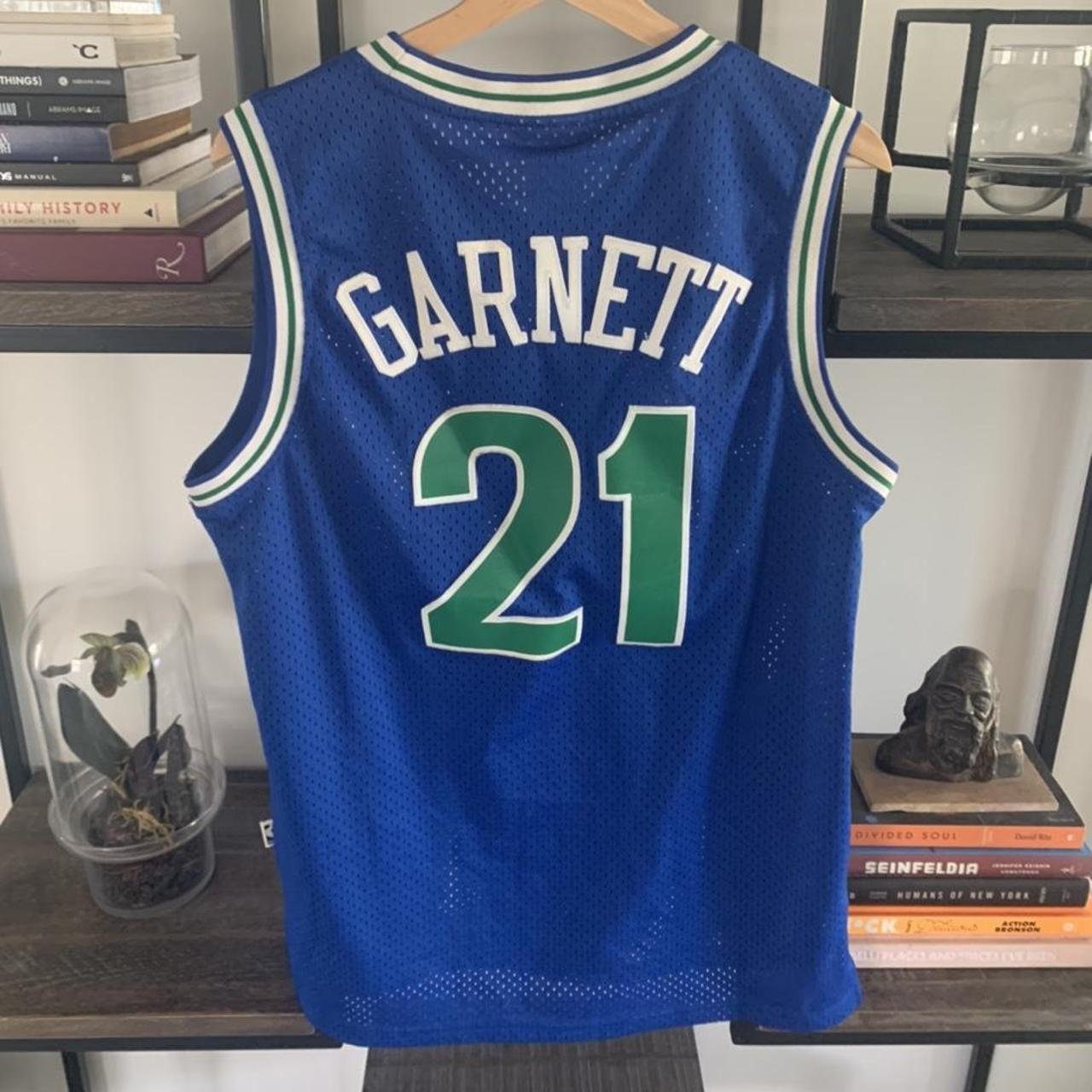THROWBACK NBA JERSEY MINNESOTA TIMBERWOLVES/KEVIN... Depop
