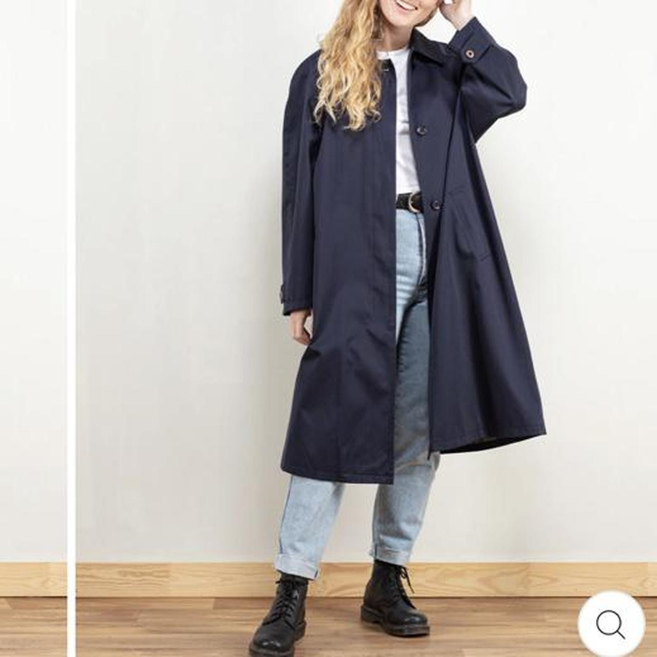 Aquascutum sky blue trench coat - ジャケット・アウター