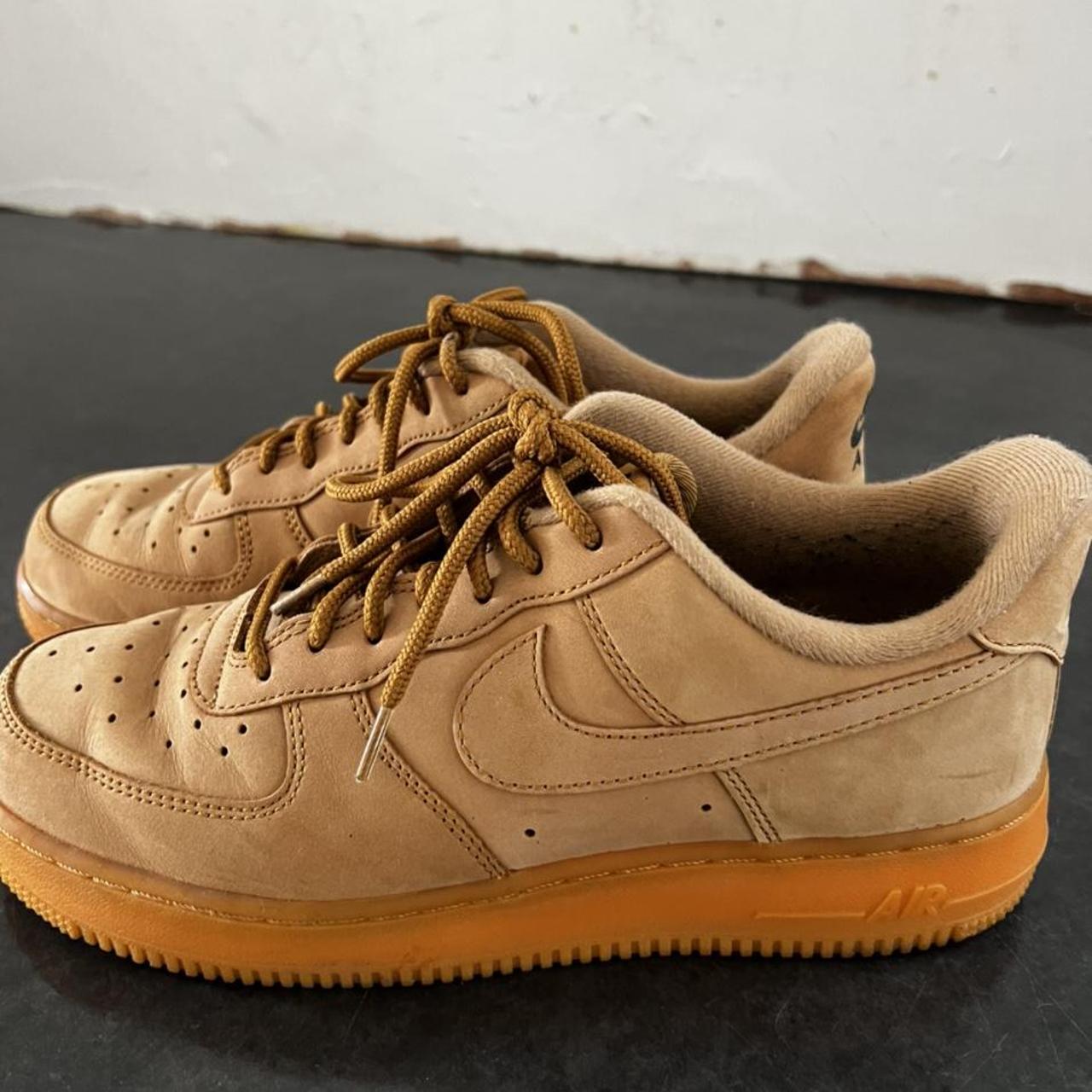 tan suede air force ones