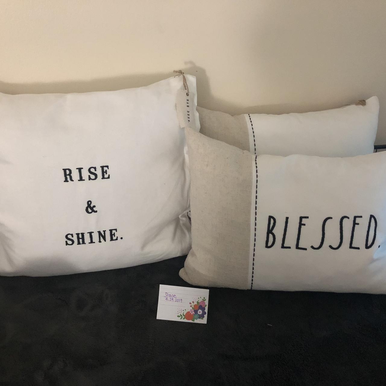 Popular Rae Dunn BLESSED Pillow