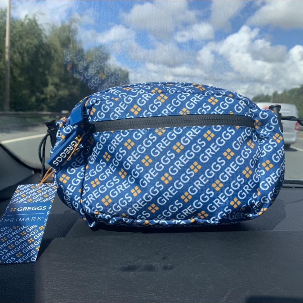 Primark Men's Blue and Yellow Bag Depop