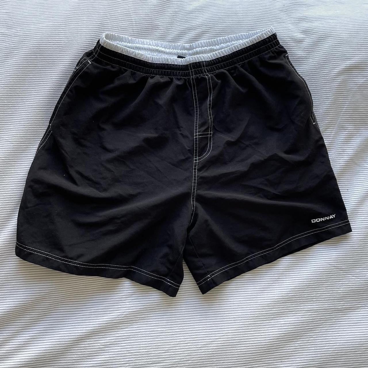 Men's Black and White Shorts | Depop