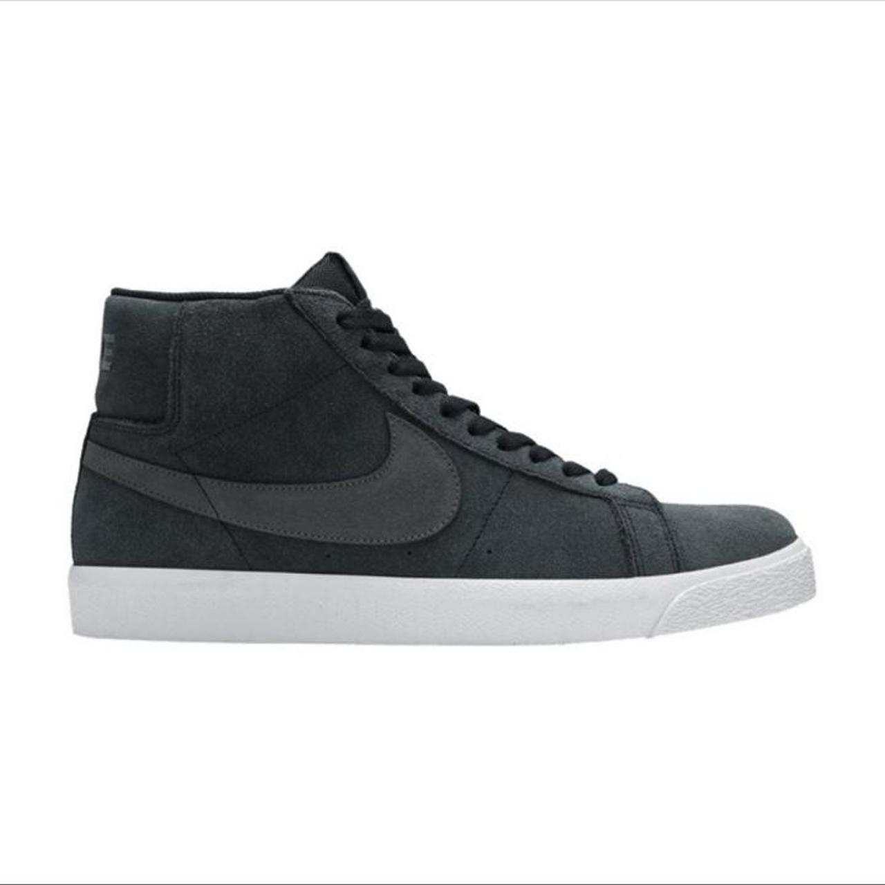 Nike sb zoom blazer mids ‘black suede’ off noir/iron... - Depop