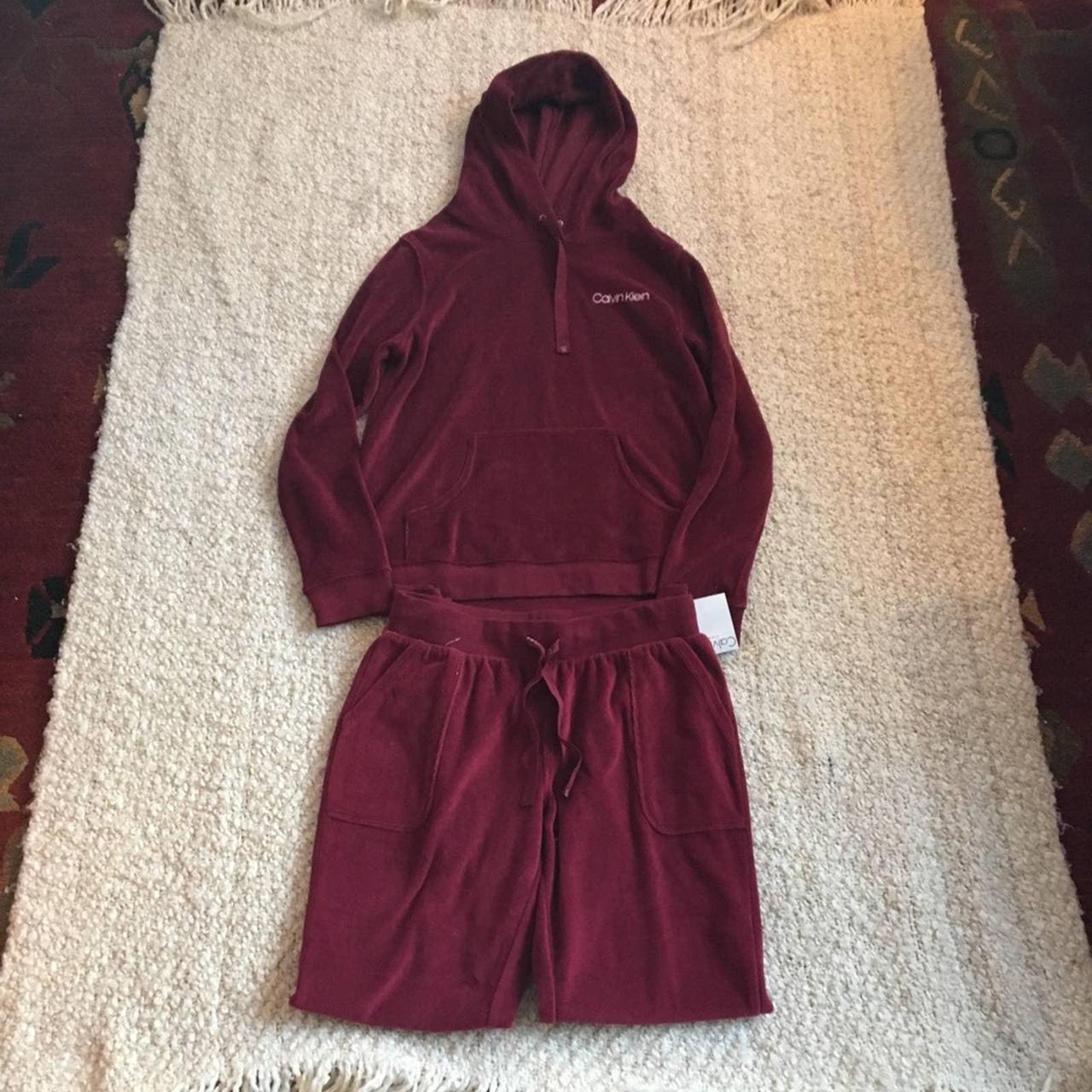 Calvin Klein Velour Track Suit Lounge Set Medium