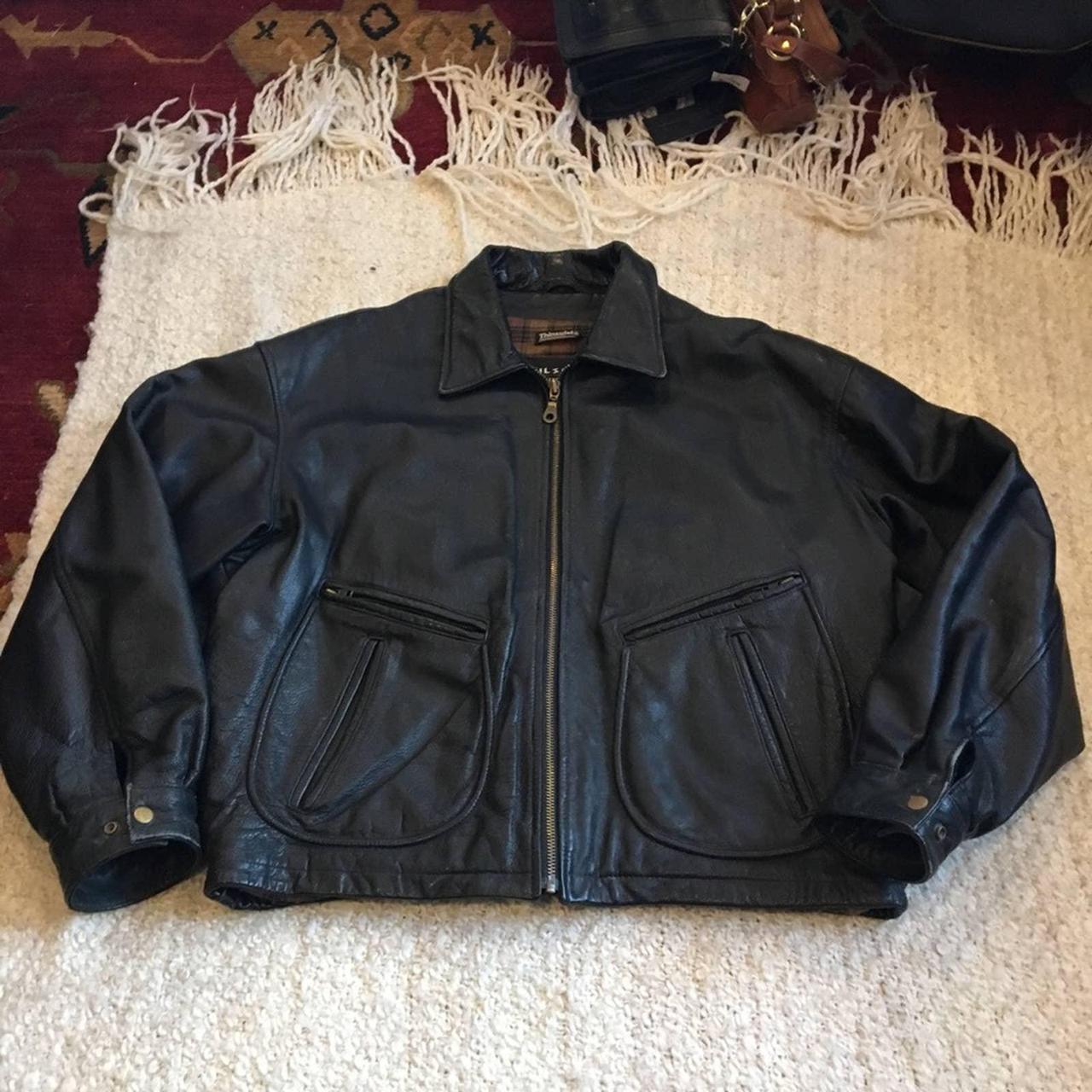 Wilson's Leather Thinsulate Lined Black Heavy Duty... - Depop