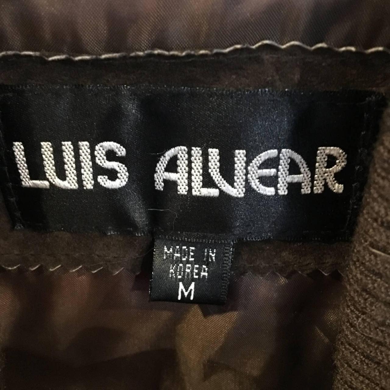Luis Alvear Brown Suede Leather Bomber Jacket Color - Depop