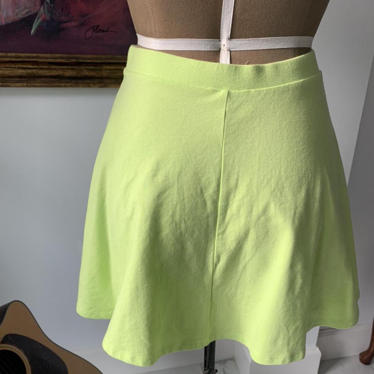 Neon green skirt outlet forever 21