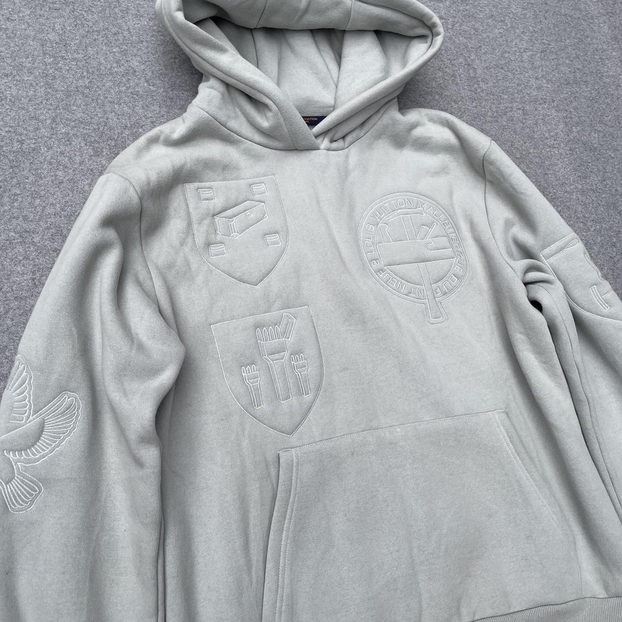 louis vuitton black embroidered hoodie