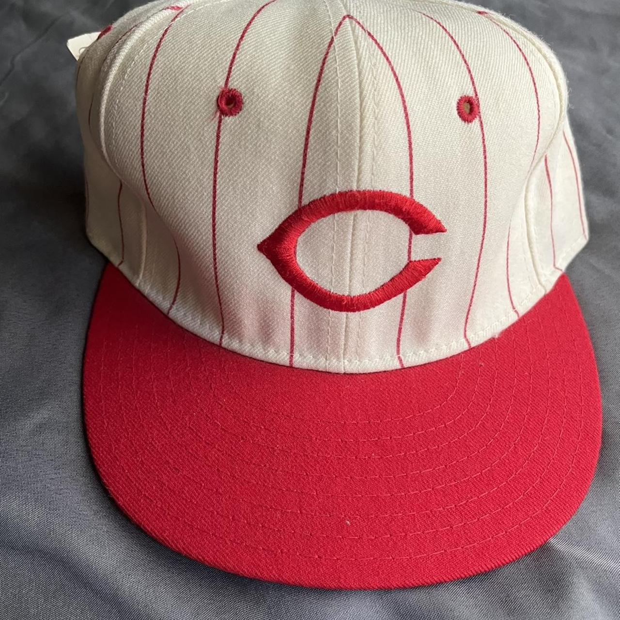 Vintage MLB Cincinnati Reds Baseball Wool Fitted New top Era Diamond Collection Hat