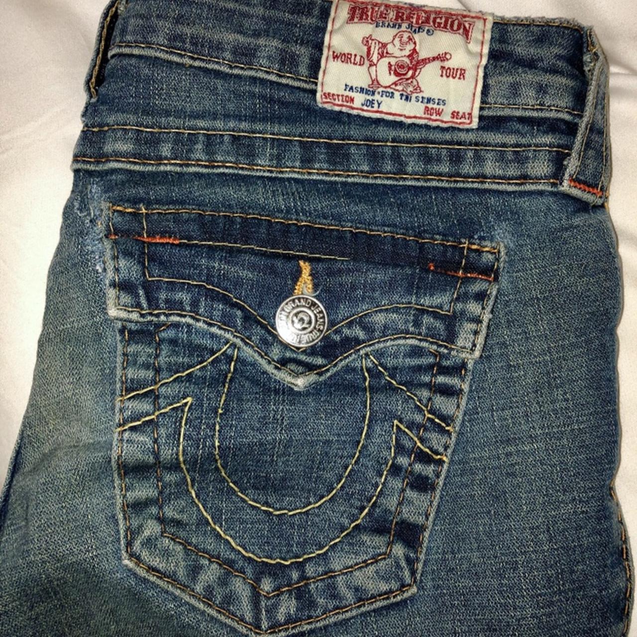 True Religion Medium Wash Denim Bootcut Jeans. These... - Depop
