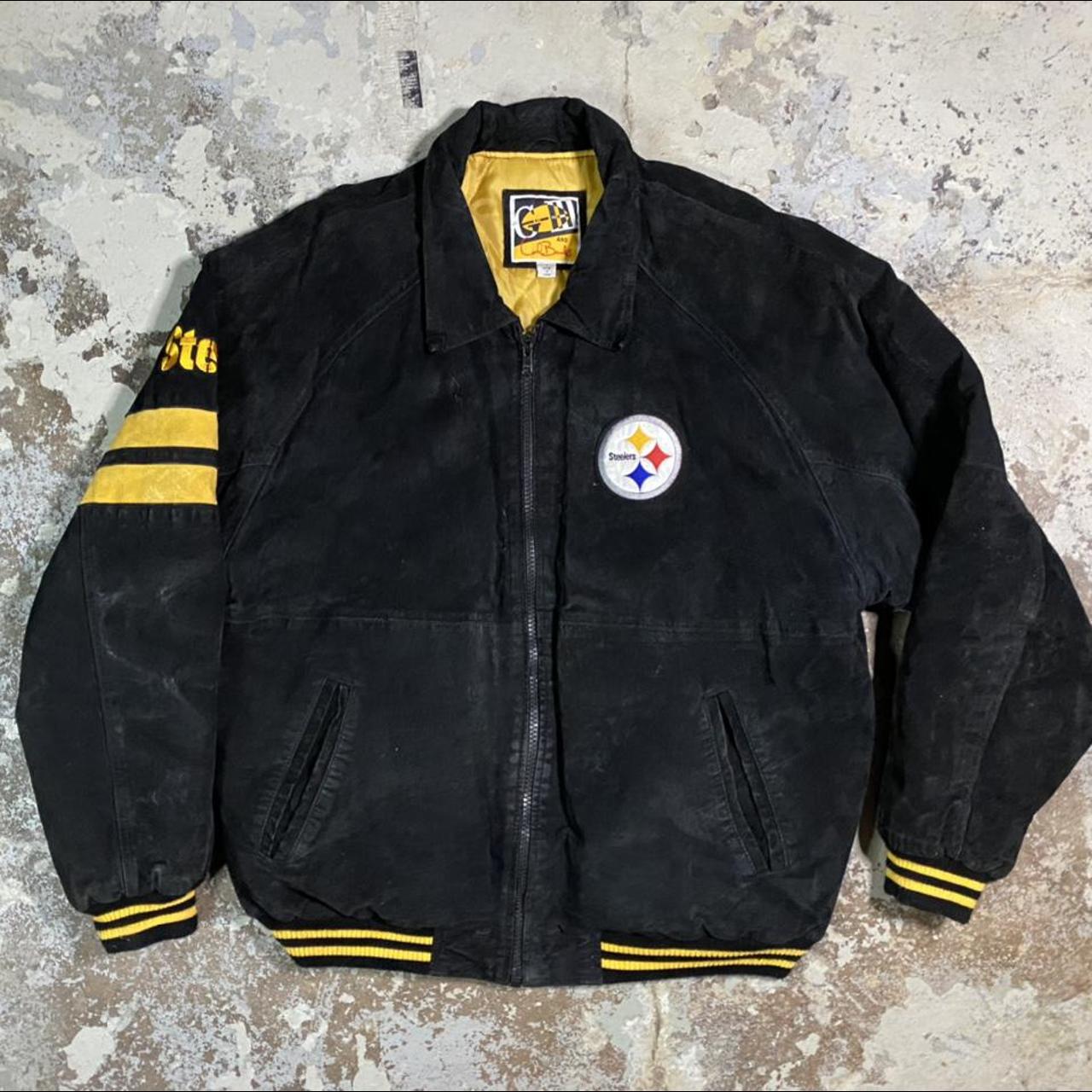 pittsburgh steelers suede jacket