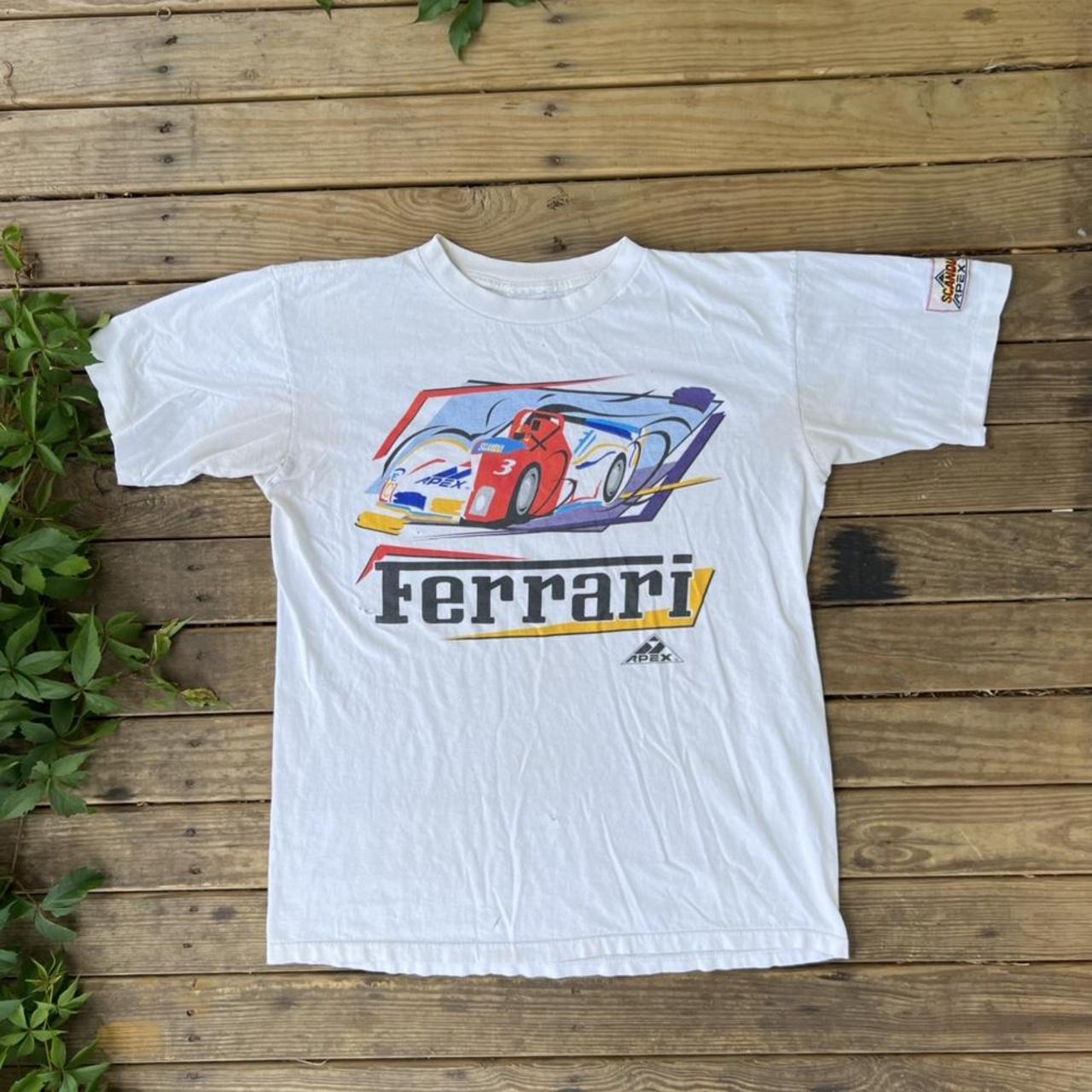 Vintage Ferrari Shirt Single stitch 90s Size is... - Depop