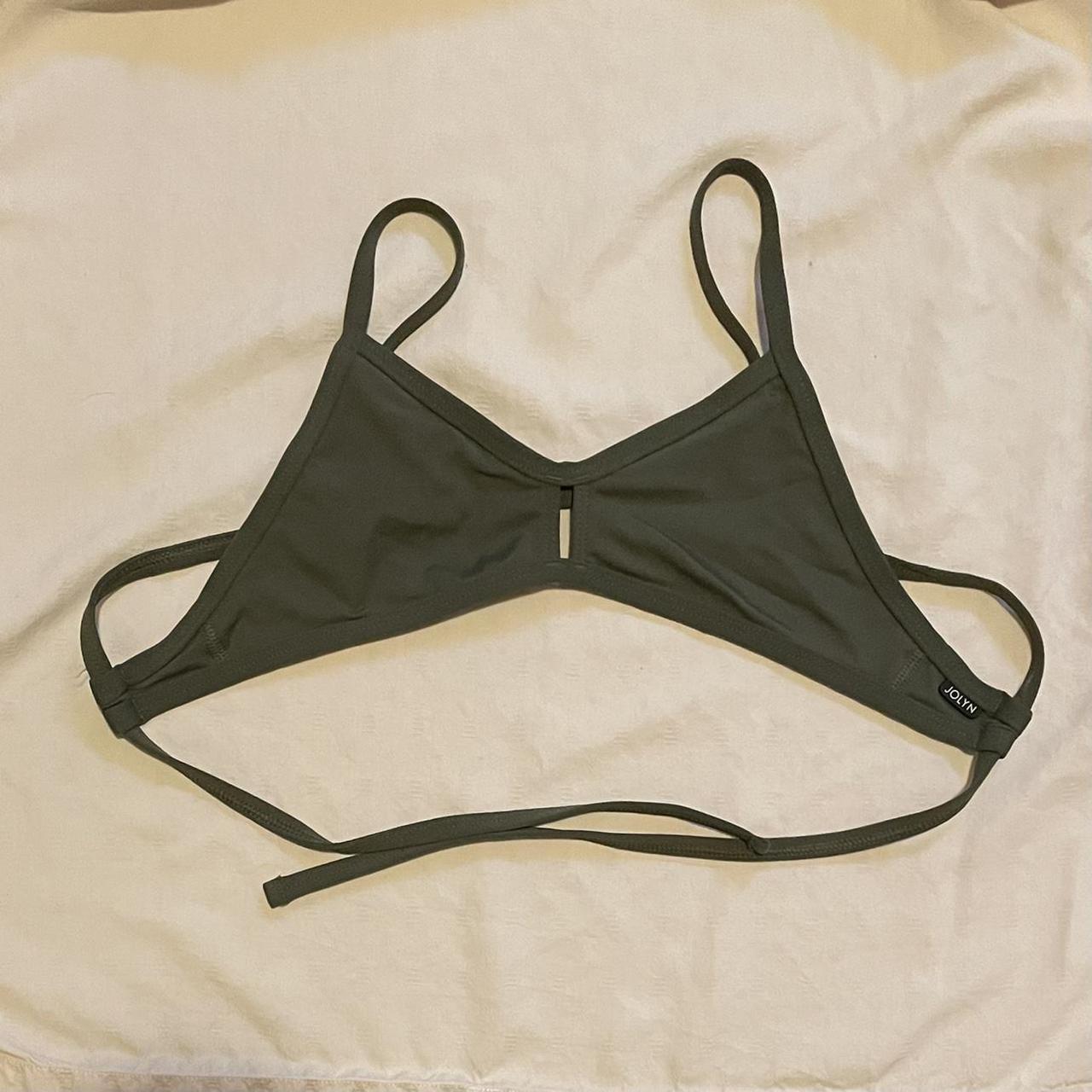 Women's Green and Khaki Bikini-and-tankini-tops