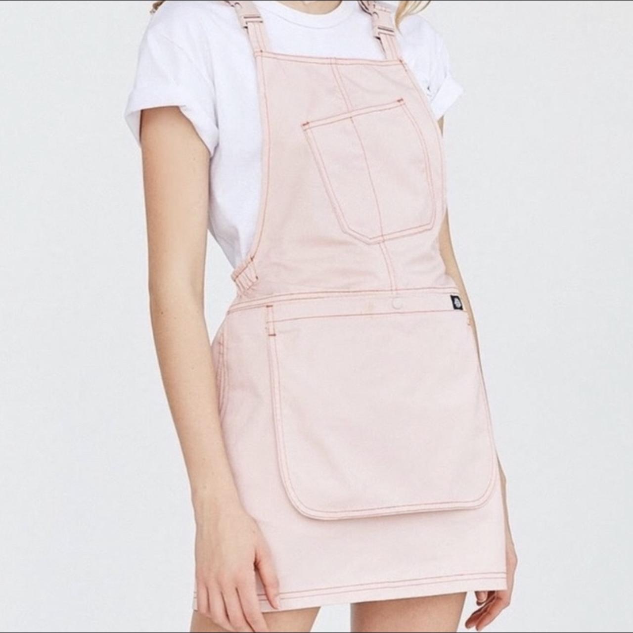 Dickies x Urban Outfitters pink overall skirt. Depop