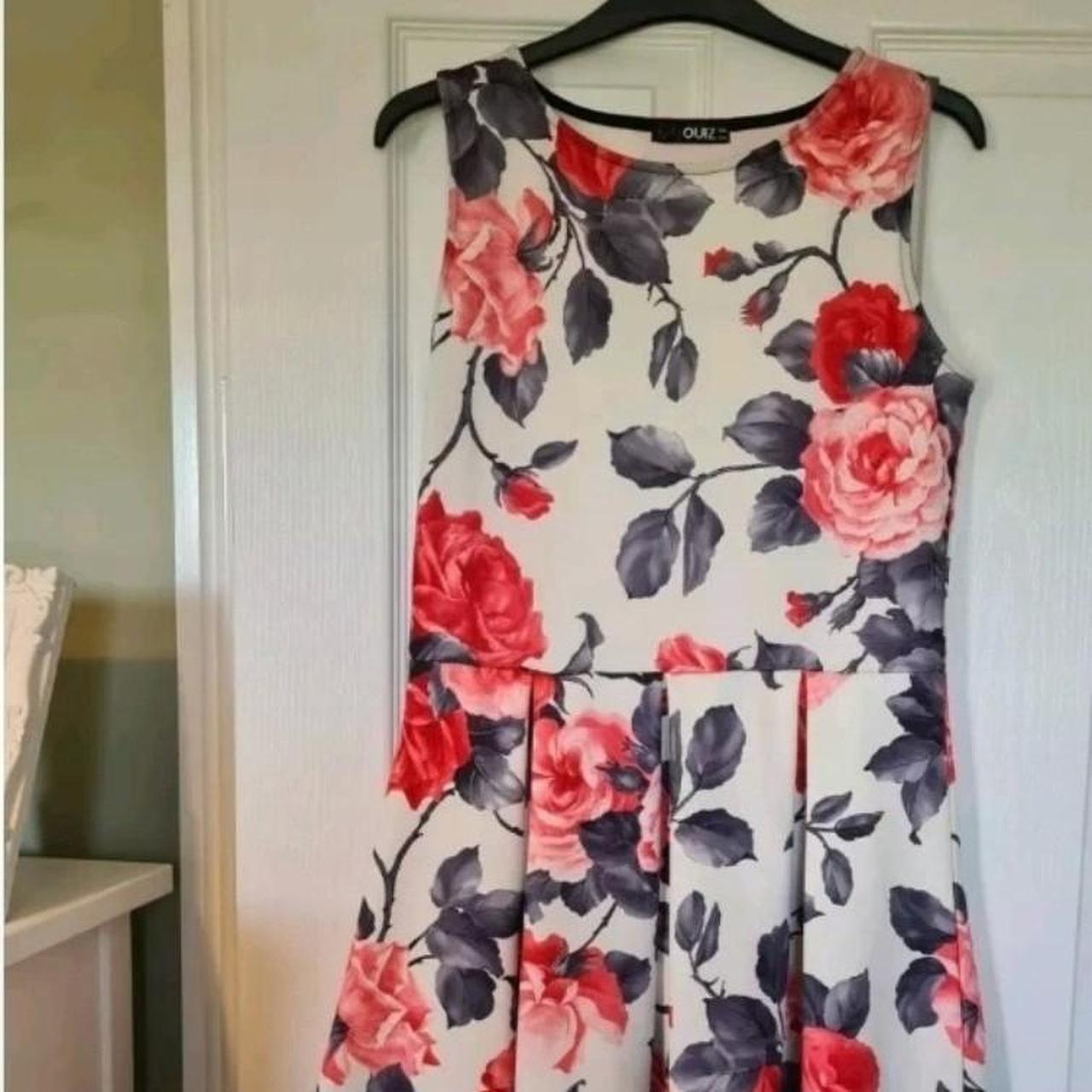 Quiz floral skater dress Perfect for a wedding... Depop