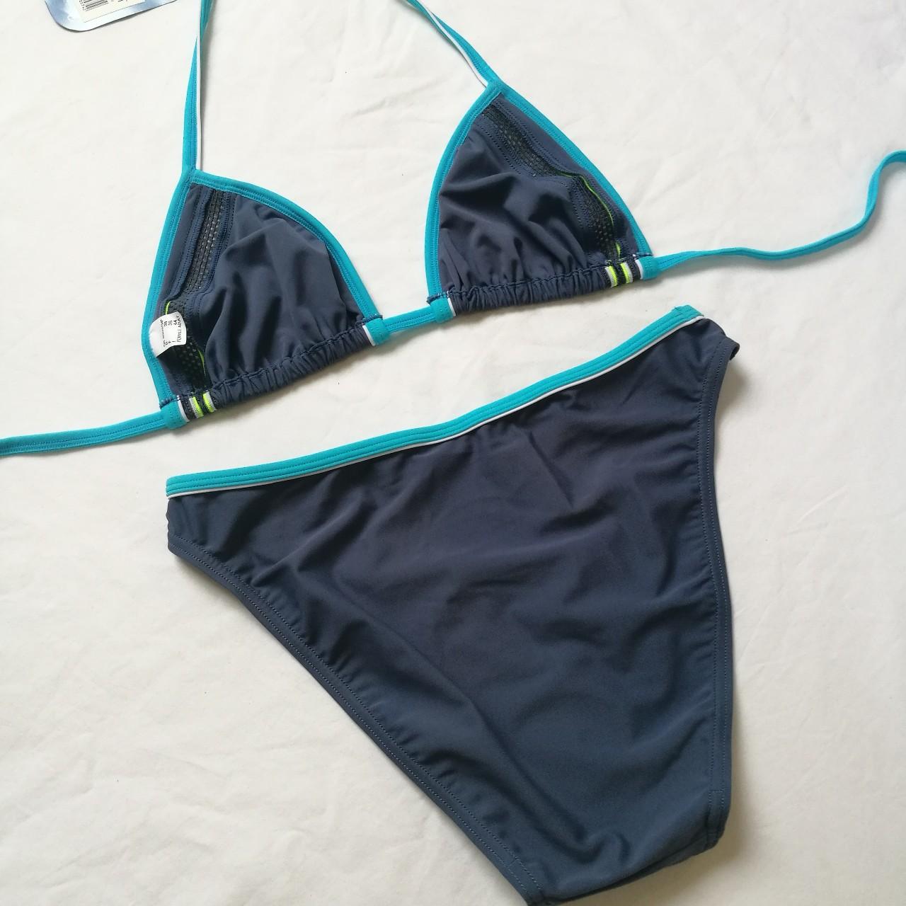 💚💦 Speedo 90s High Leg Sporty Bikini 💦💚 Size 34