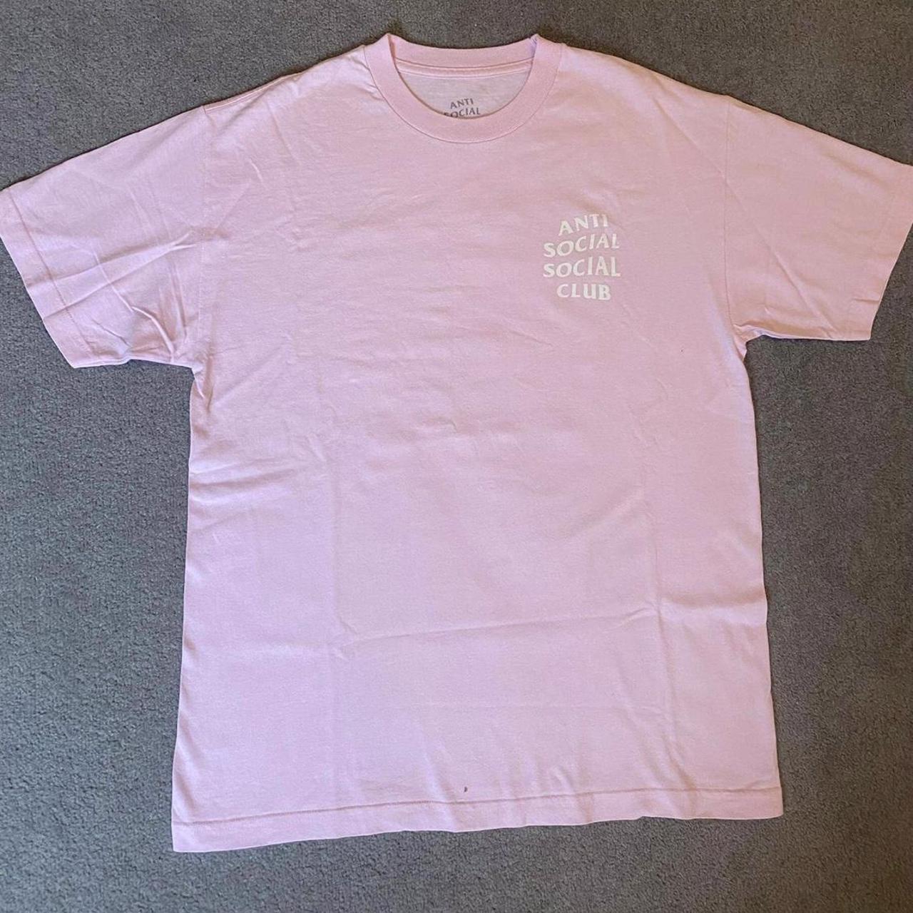 Anti Social Social Club pink t-shirt 💗 worn a couple... - Depop