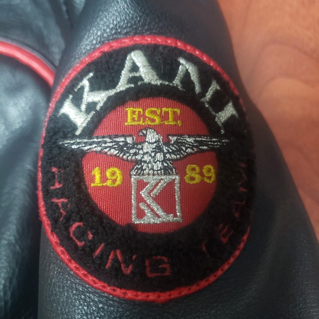 Vintage 'RARE' Karl Kani Racing Team Leather Jacket... - Depop