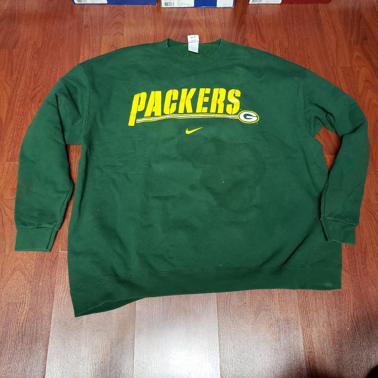 Vintage Green Bay Packers Nike Proline Sweatshirt. - Depop