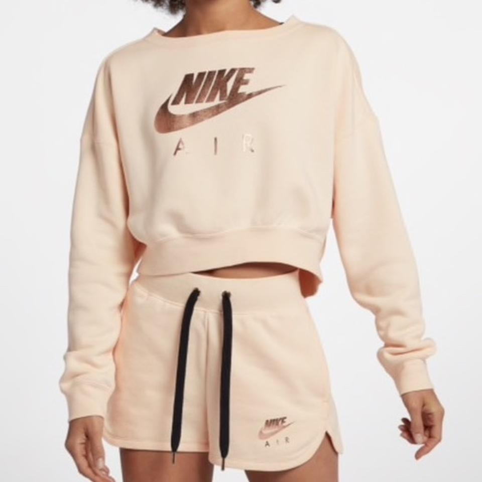 Nike rose gold sale metallic air hoodie