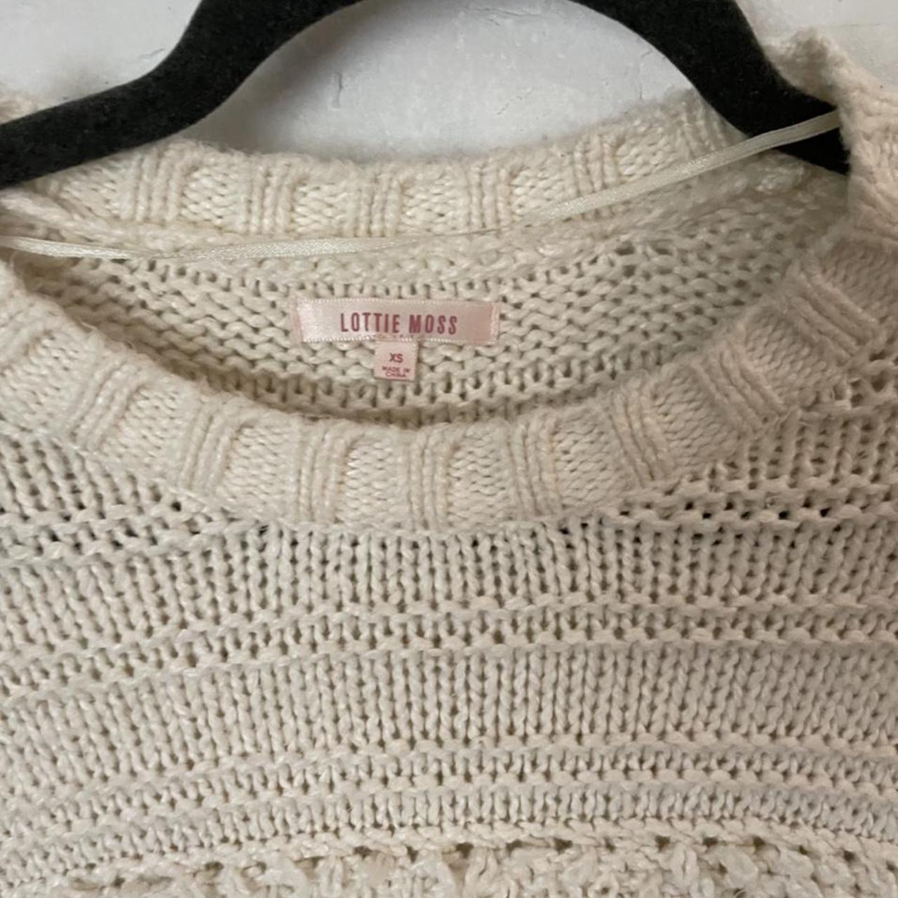 PacSun Women's White Jumper (2)