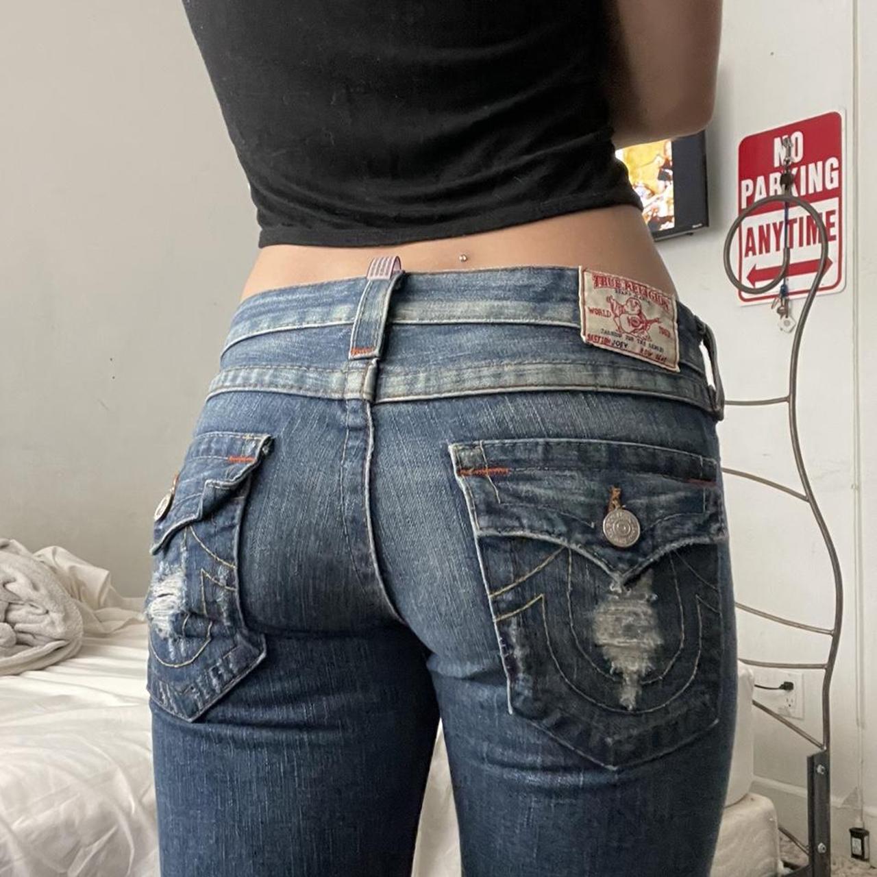 True religion jeans are a size 28 and 33 in inseam ... - Depop