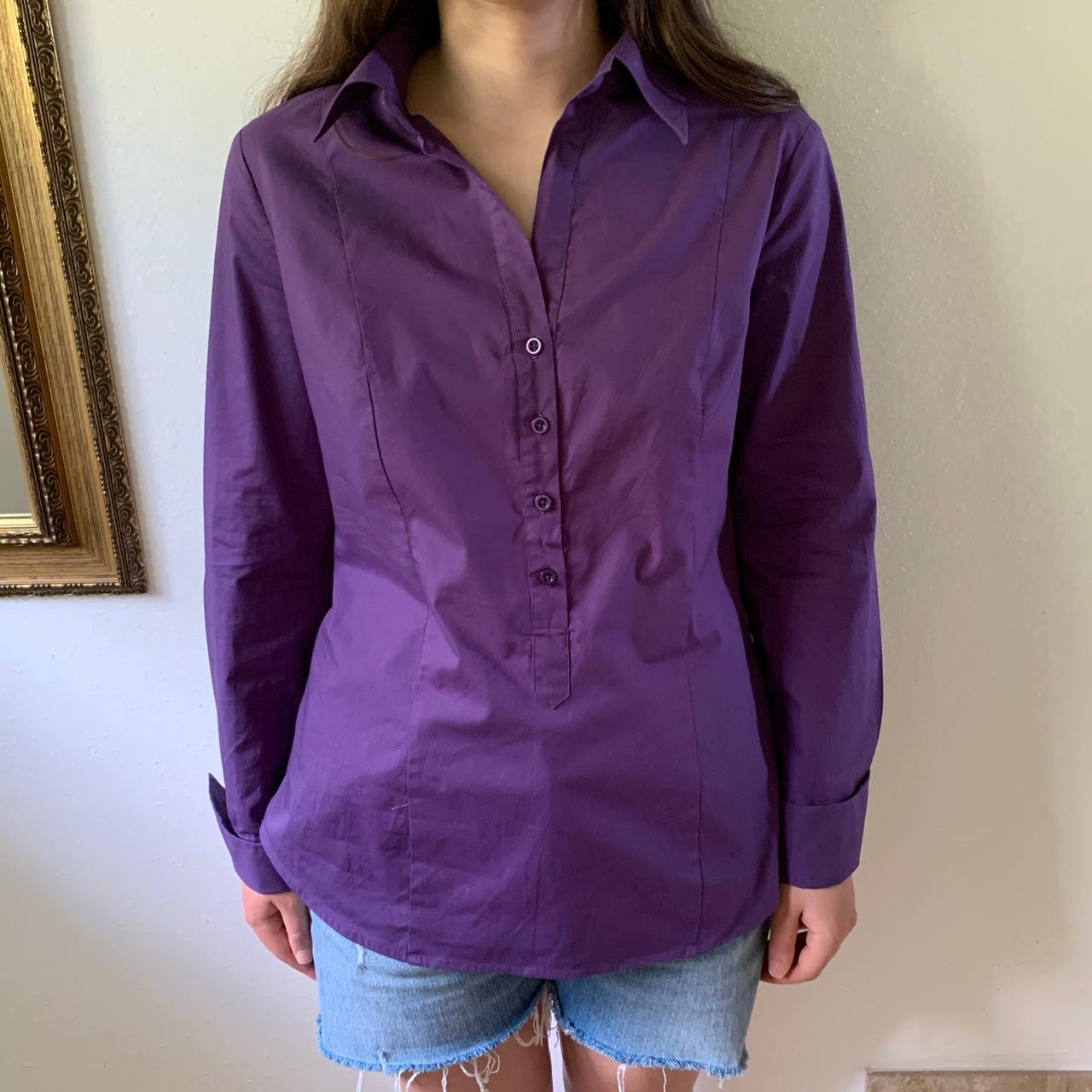 United Colors of Benetton Women's Purple Blouse | Depop