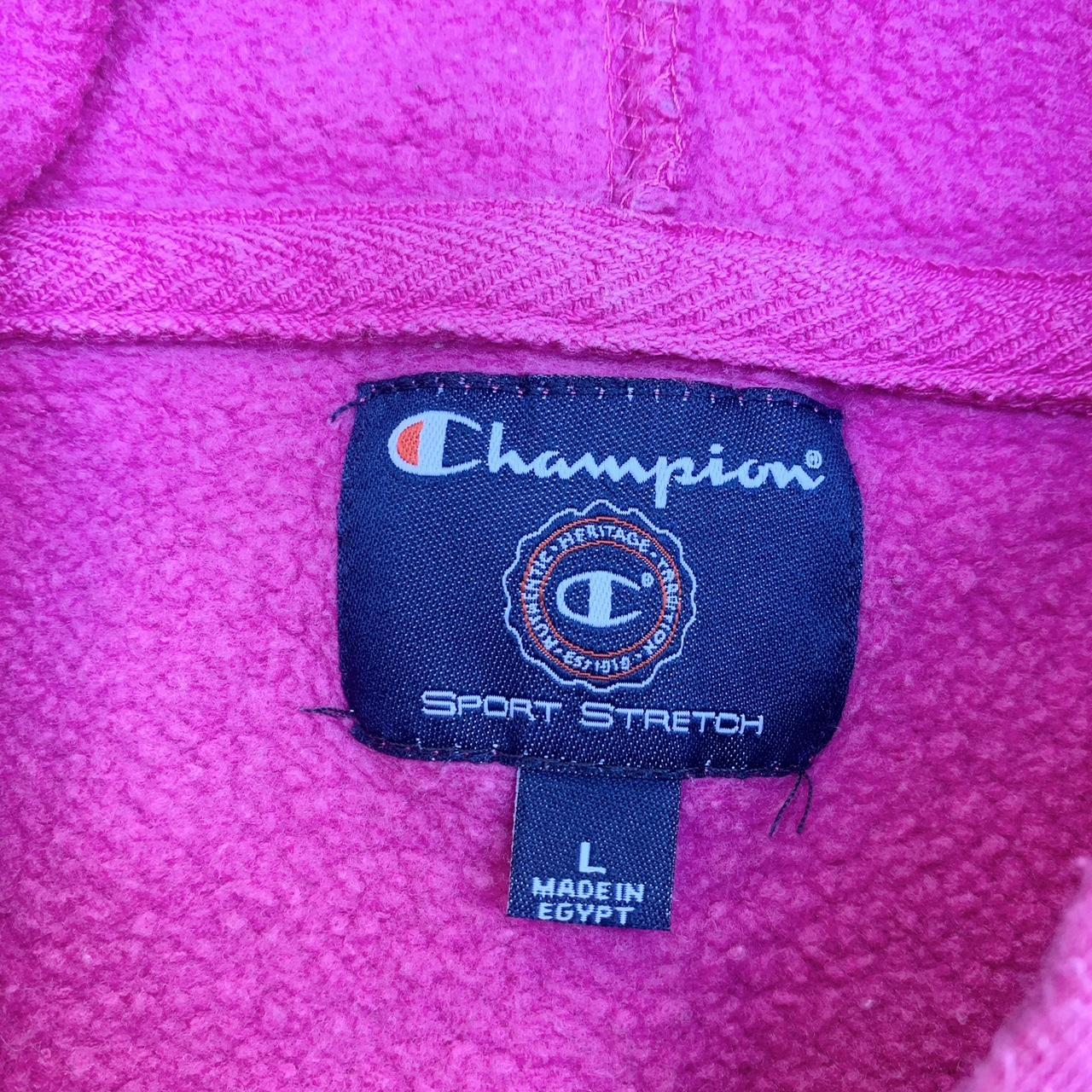 Vintage Champion LAPD sport stretch hoodie I. Neon... - Depop