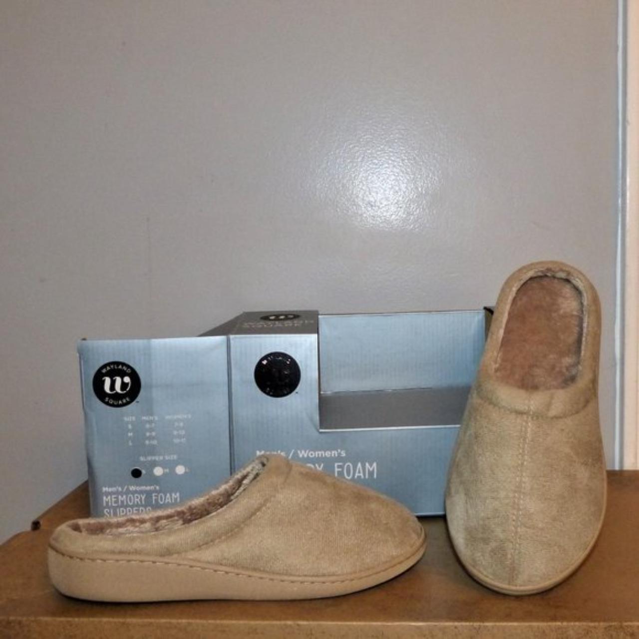 New WAYLAND SQUARE Tan Fx Suede Fur Memory Foam Depop