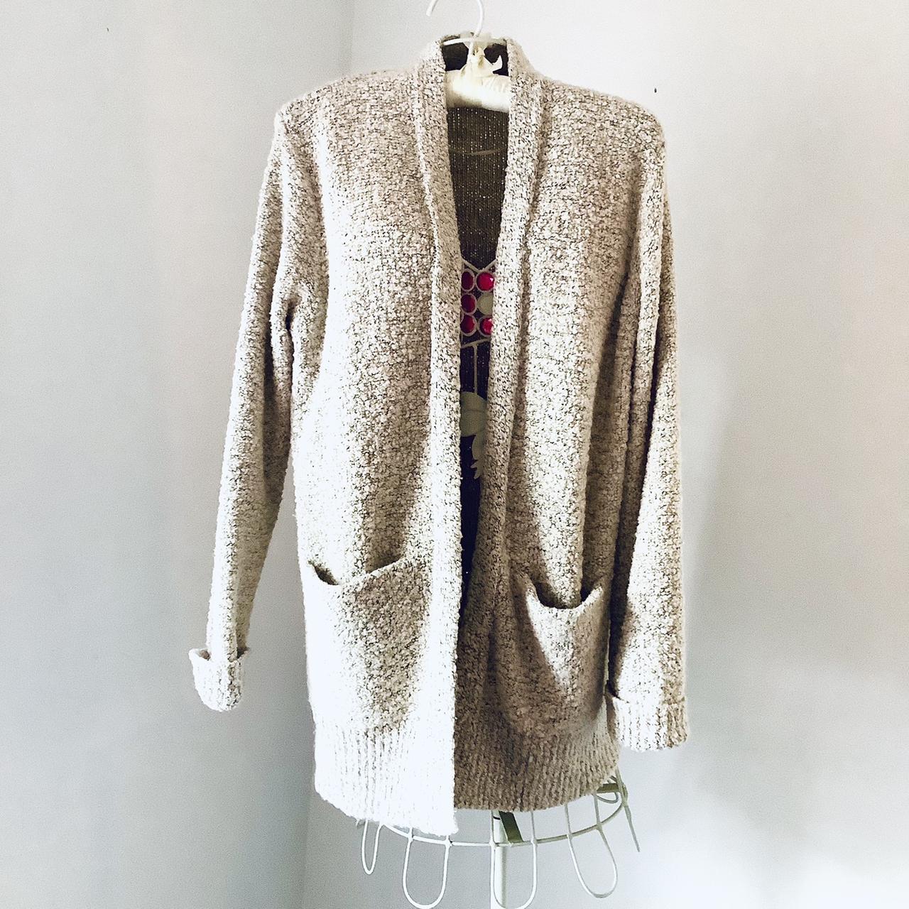 Atmosphere long cream open cardigan 2 big front. Depop