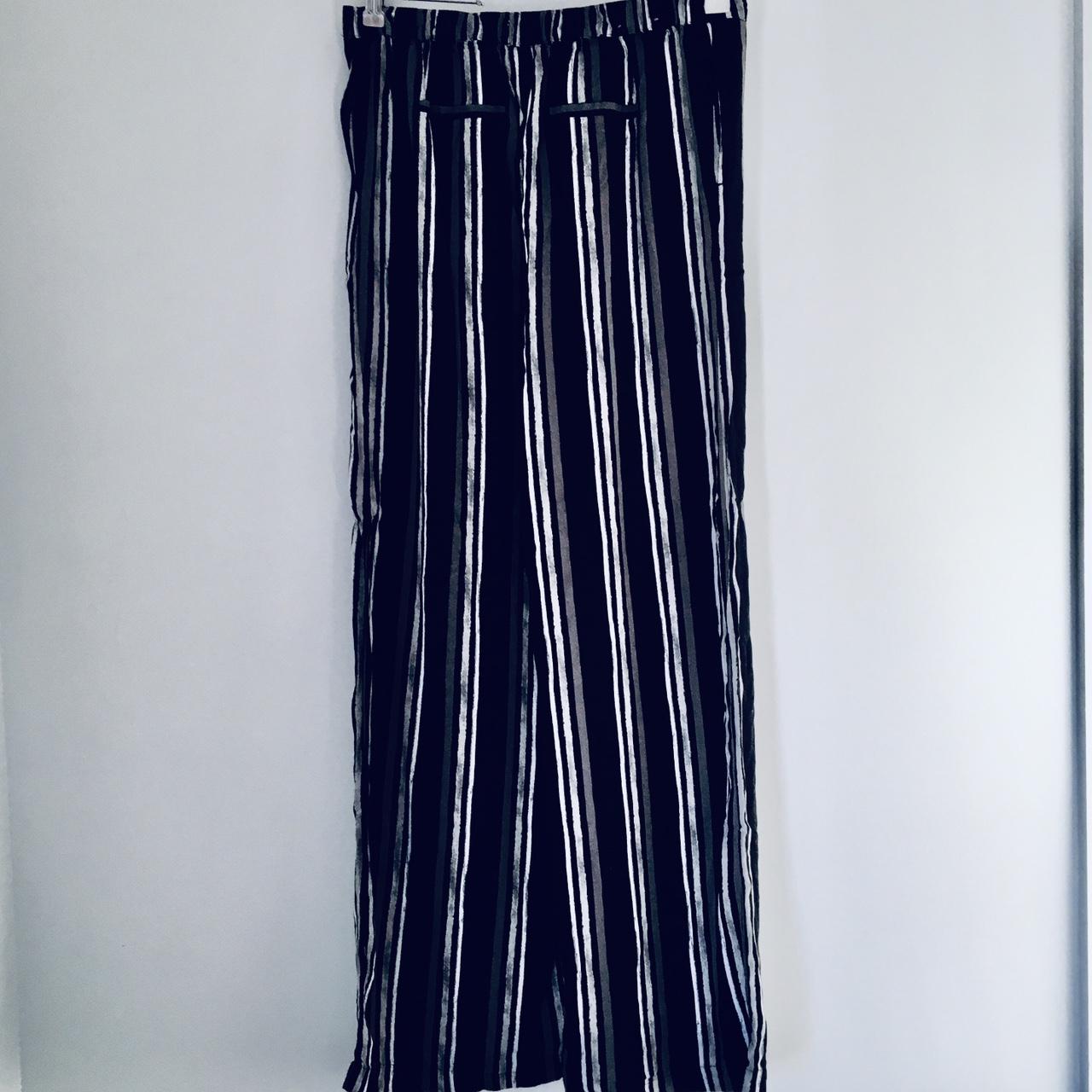 Women s Black And White Trousers Depop