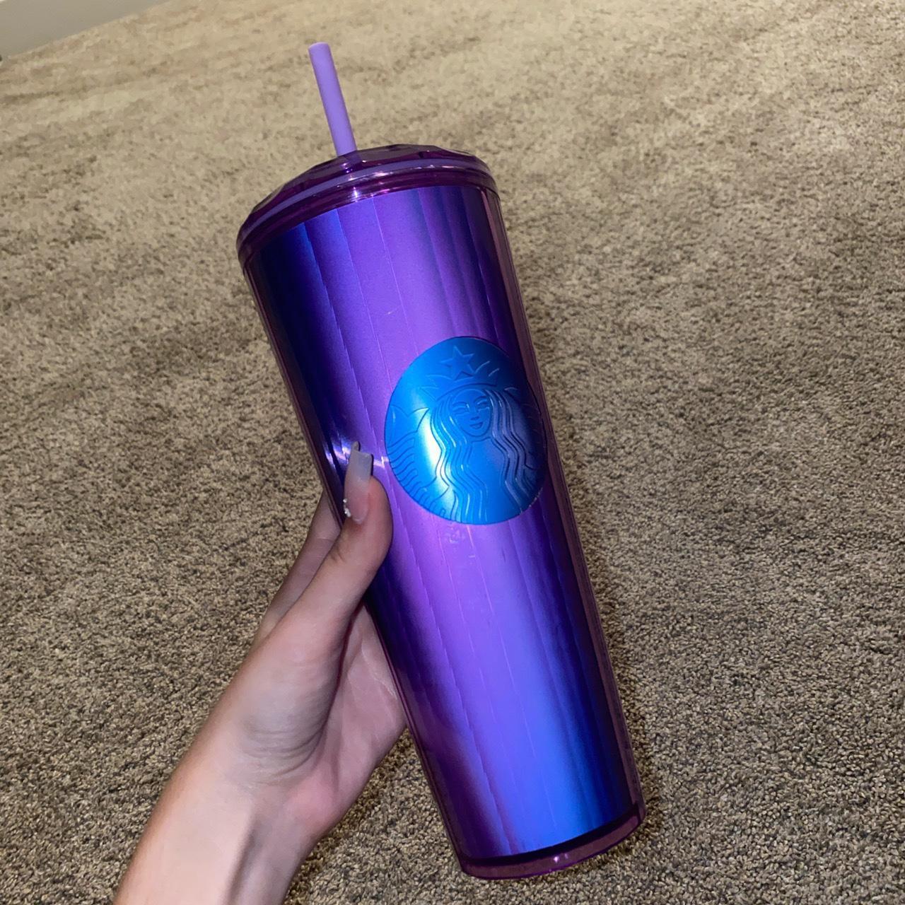 Starbucks Venti Purple Kaleidoscope Cold Cup - Depop