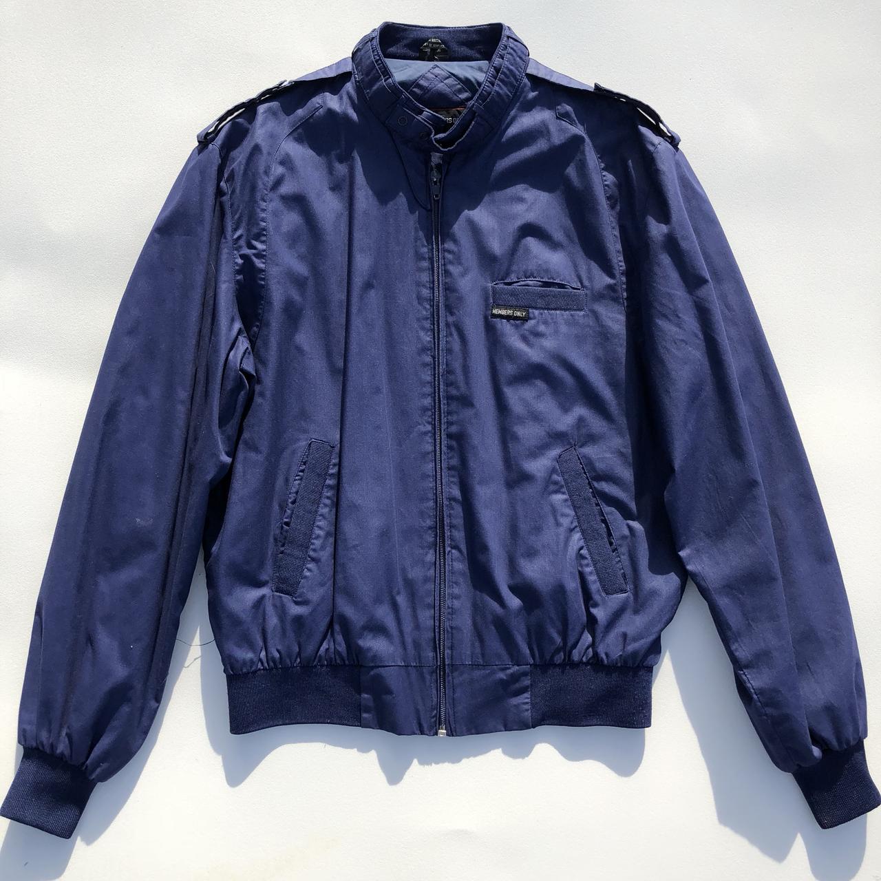 Vintage 80s Members Only OG blue jacket In great - Depop