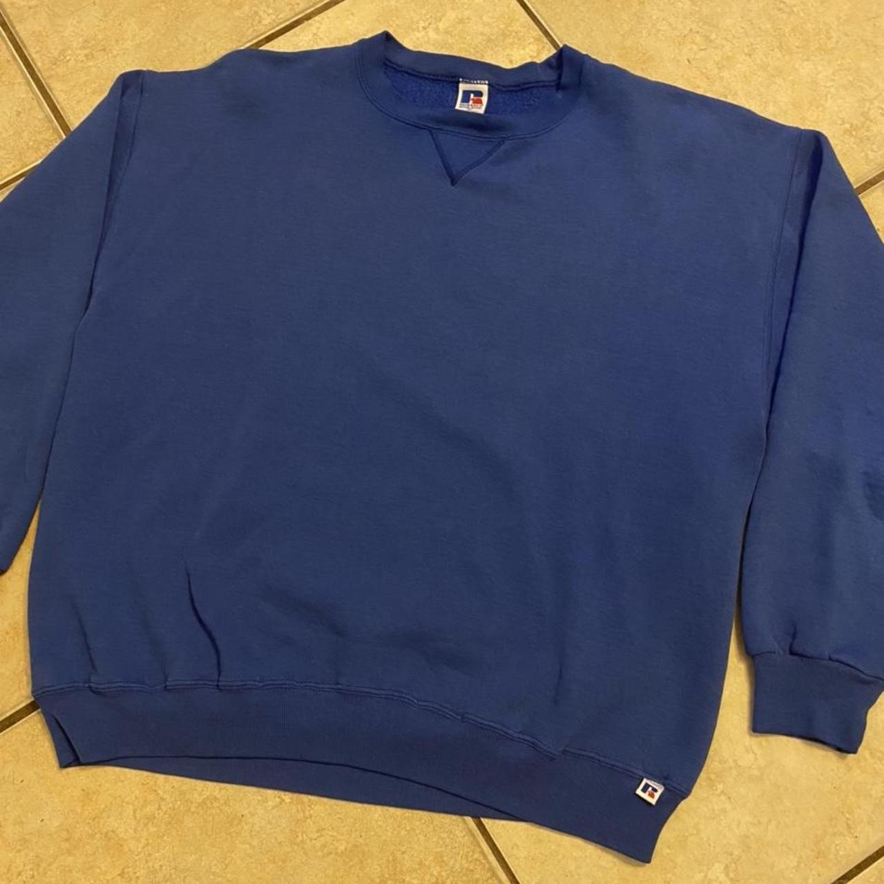 Russell Athletics Royal Blue Crewneck Sweater... Depop