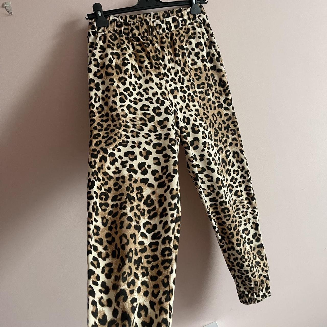 leopard print joggers