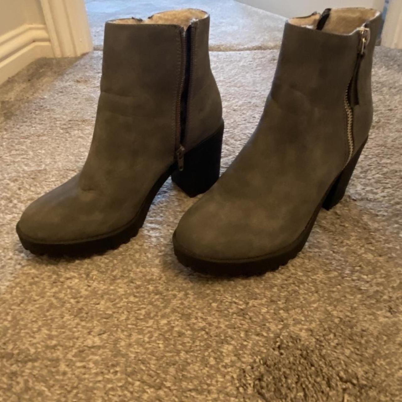 grey suede boots river island