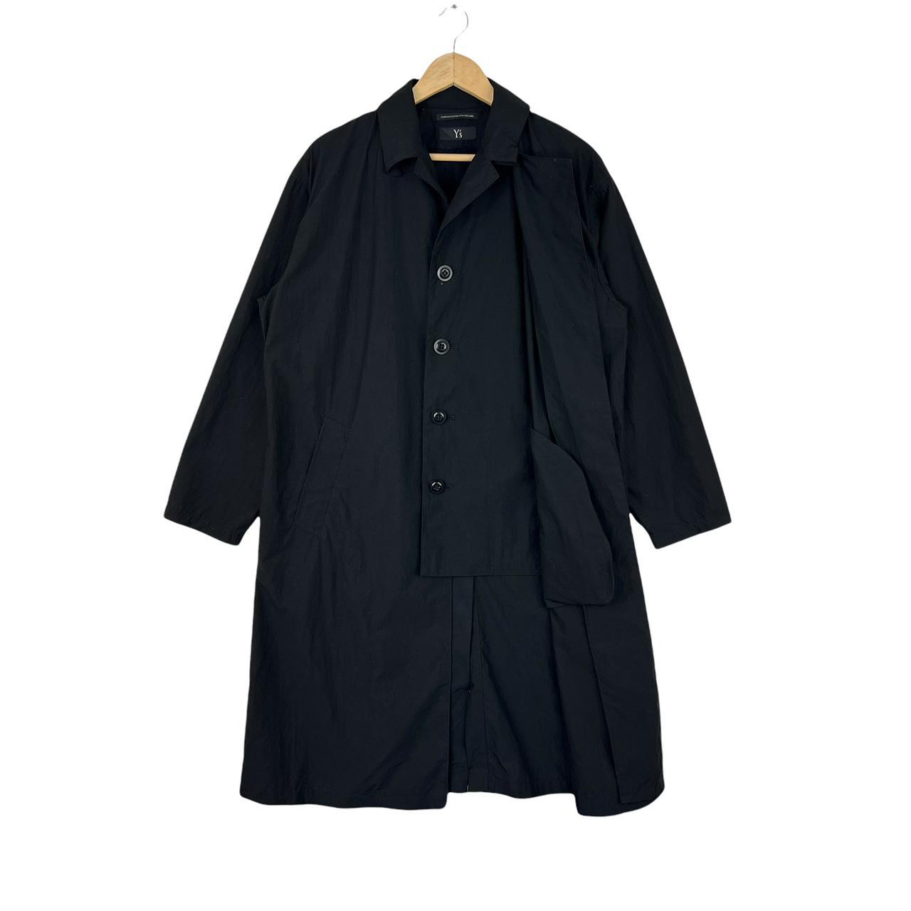 Yohji Yamamoto Men's Black Coat | Depop