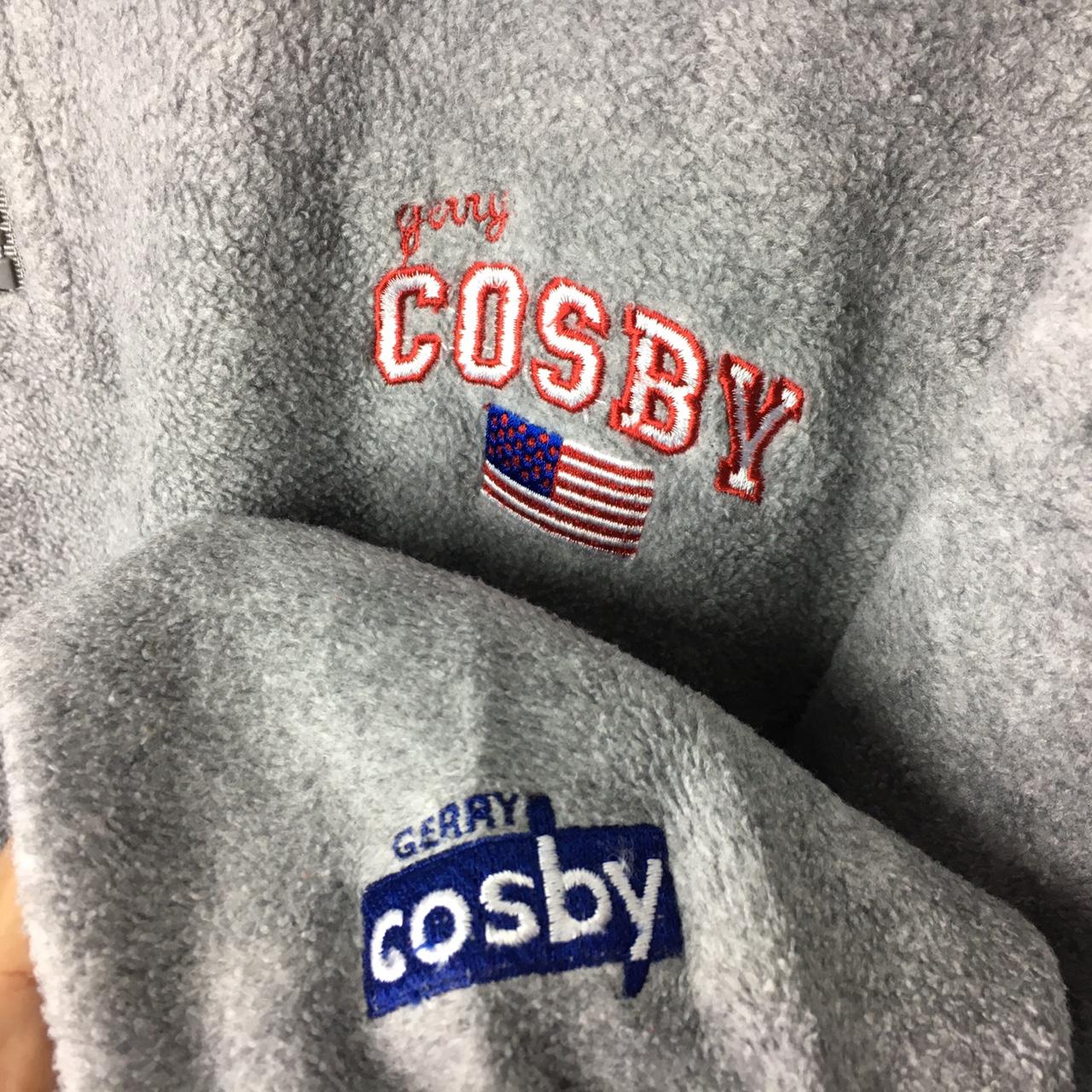 Vintage 90s Cosby Spellout Logo Fleece Sweatshirt Cosby Black