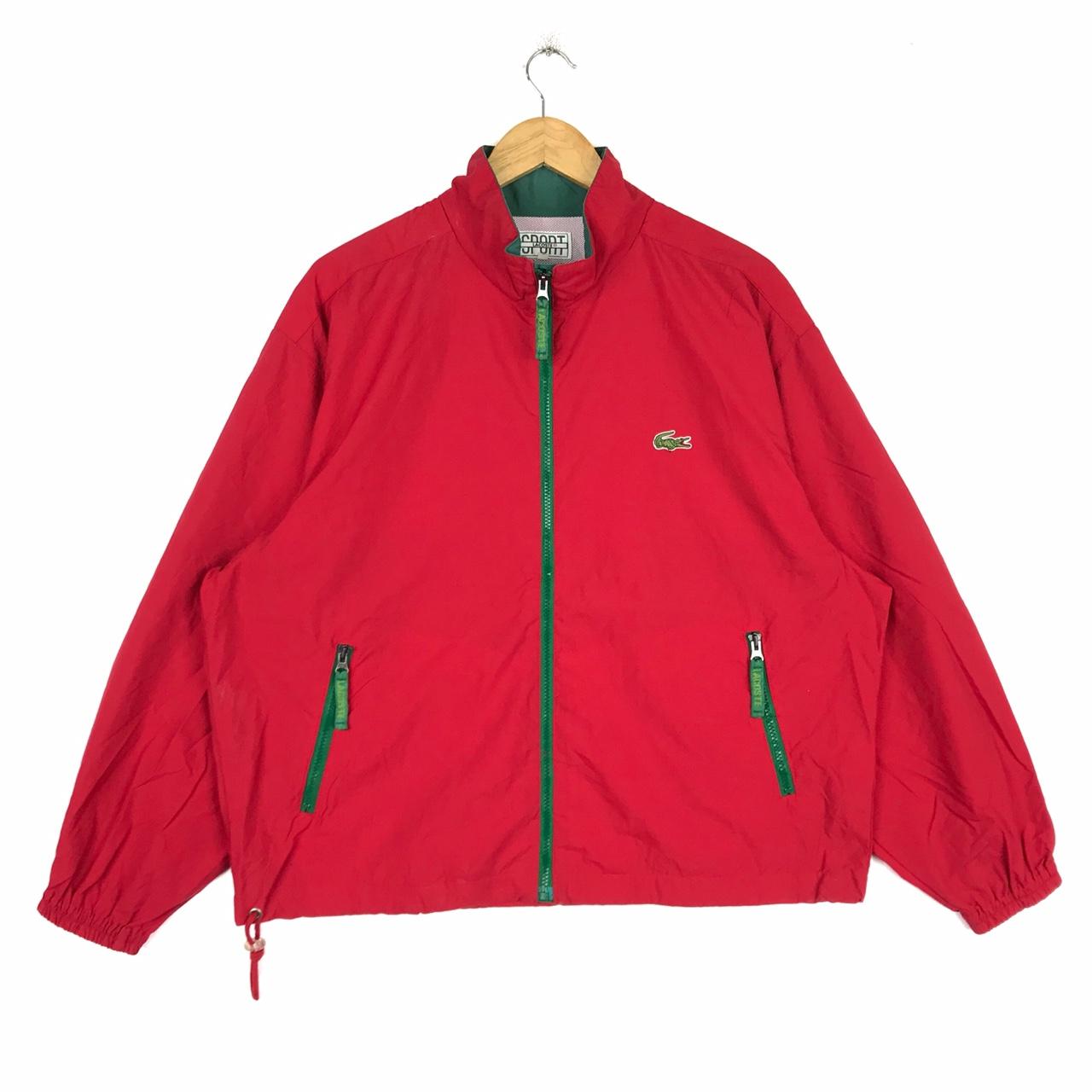 Lacoste red deals windbreaker