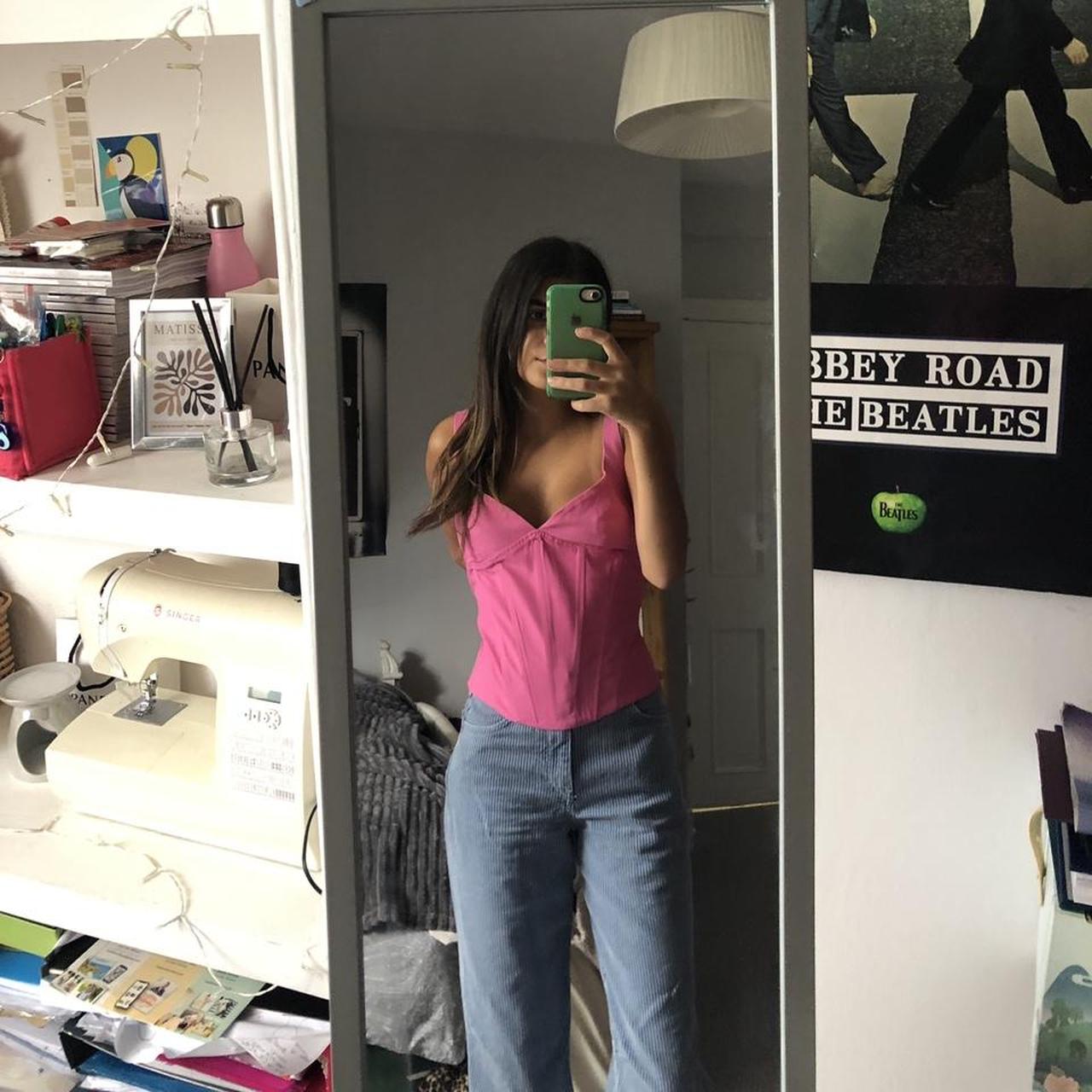 Zara pink corset body top Brand new!! Size small... Depop