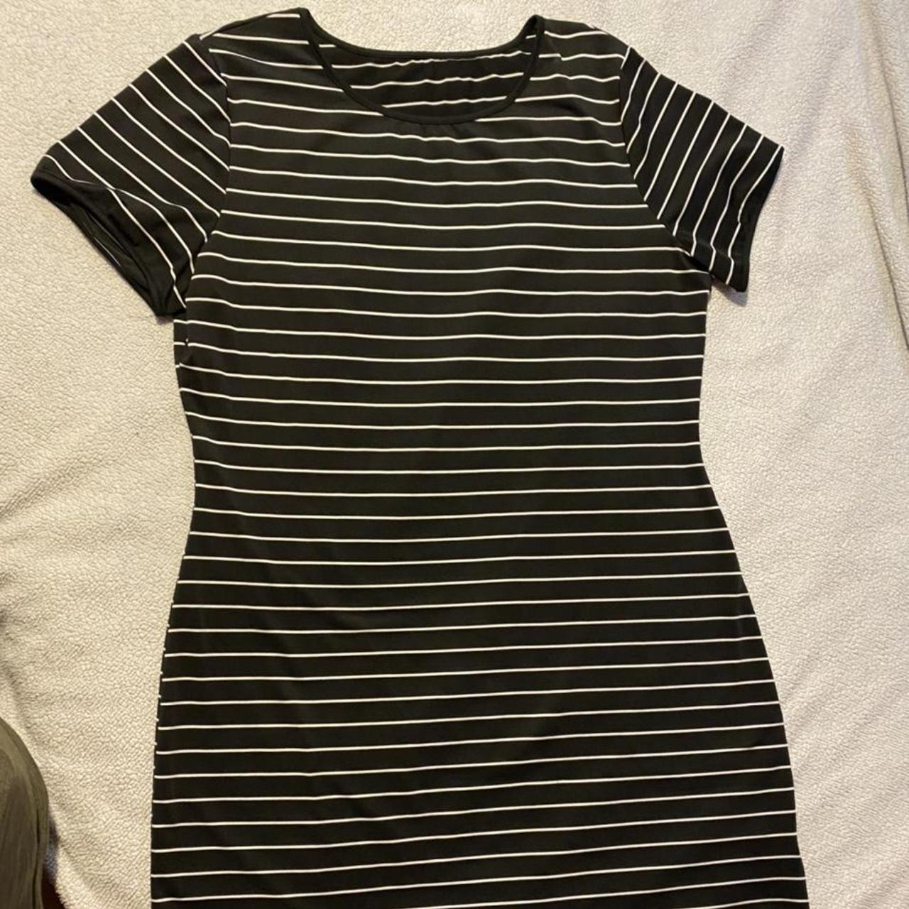 SHEIN Curve Dress T-shirt style dress with black... - Depop