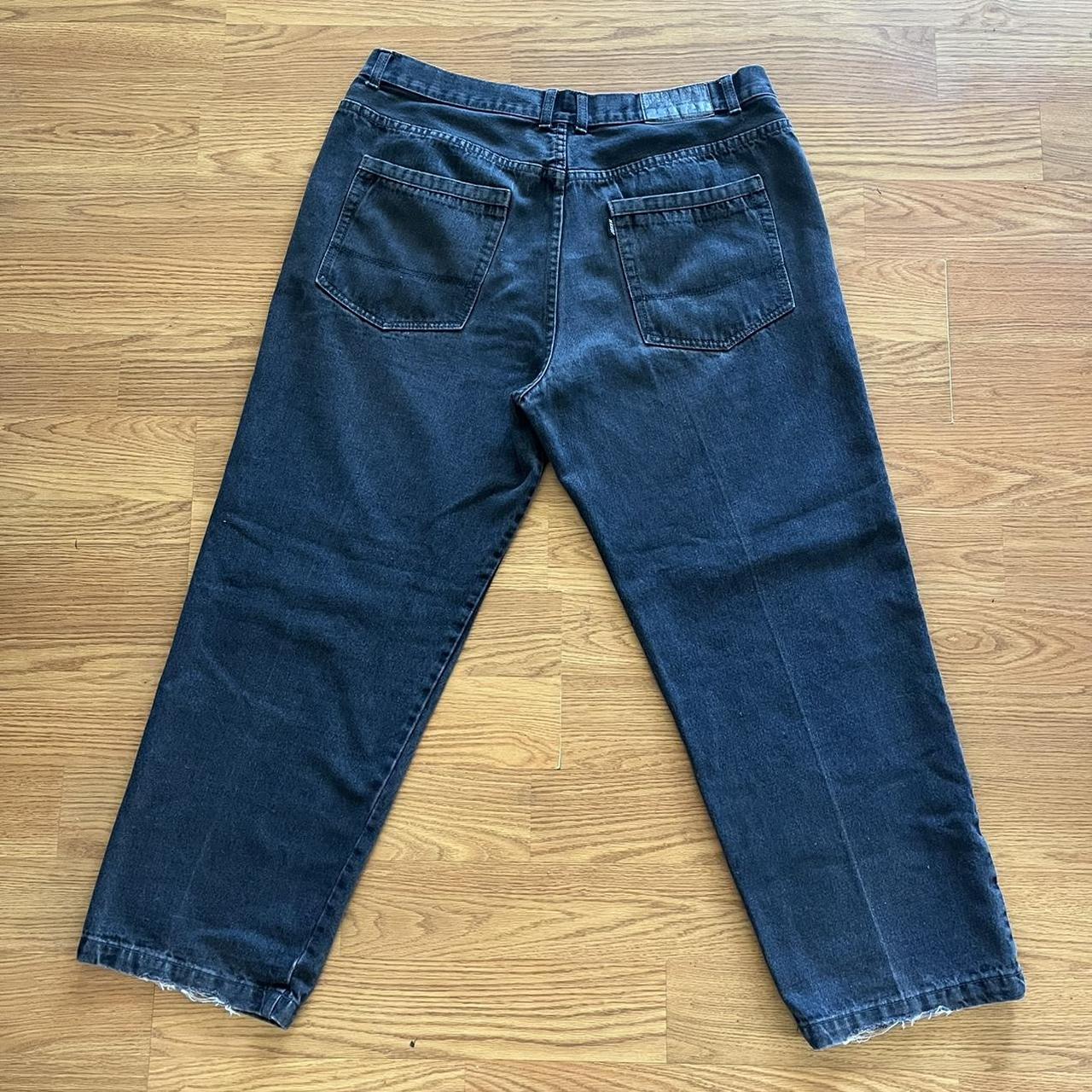 Vintage Joker Baggy Fit Charcoal Grey Denim... - Depop