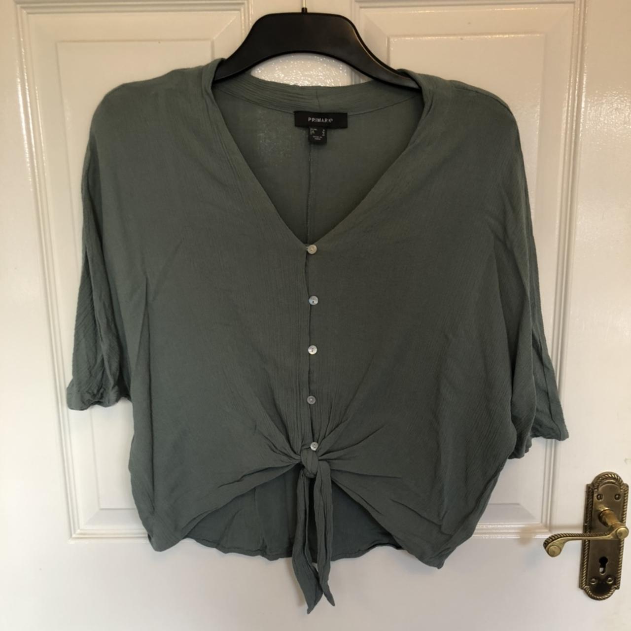 Cute Turquoise Top With Buttons. Only Worn Once So... Depop Rope For Hanging Pots Dark Green Plant