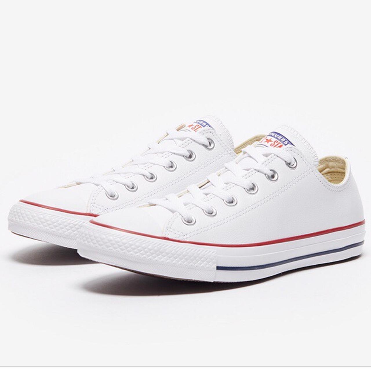 White Converse Size 5 RRP - £52 2nd class p&p... - Depop