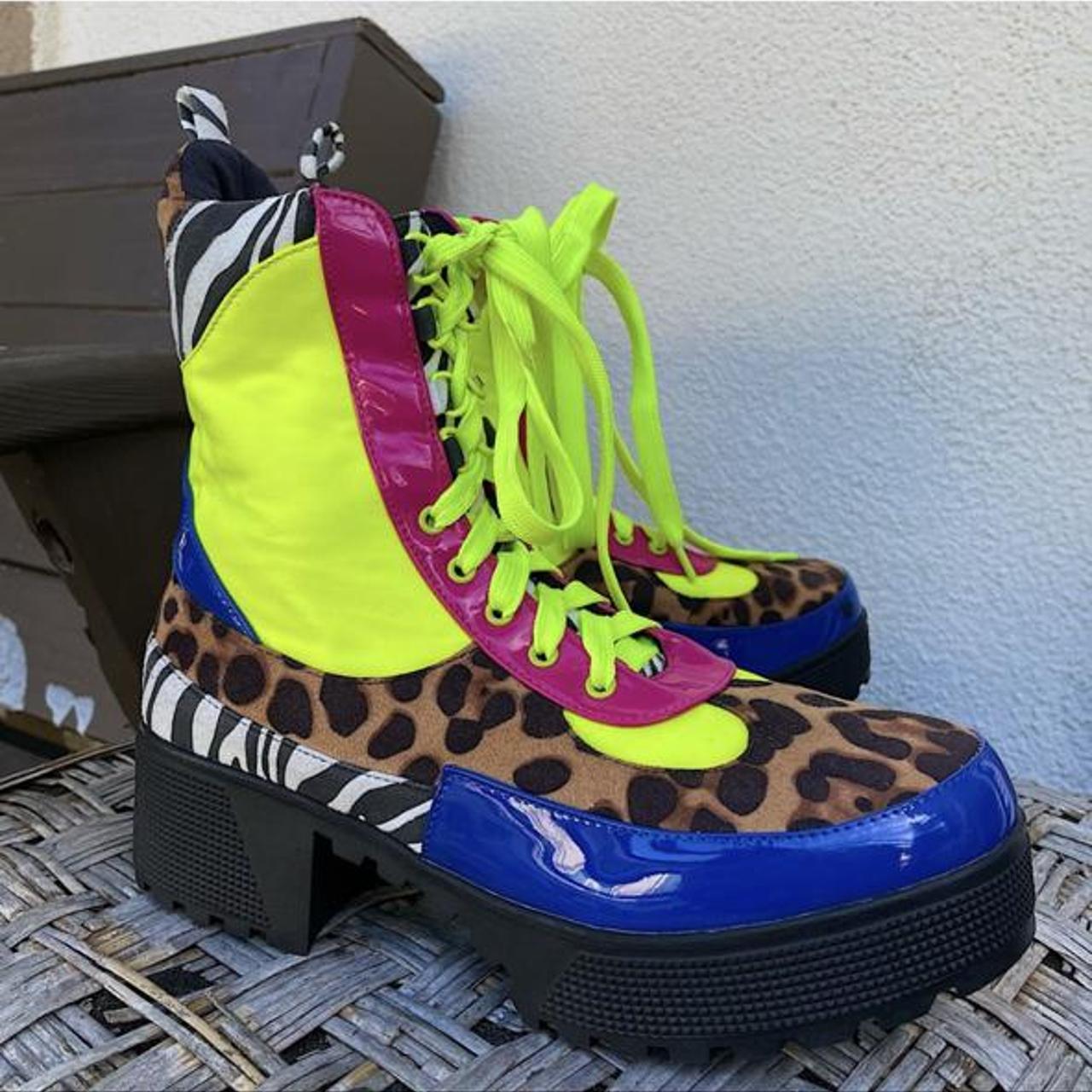 commander multi color boots