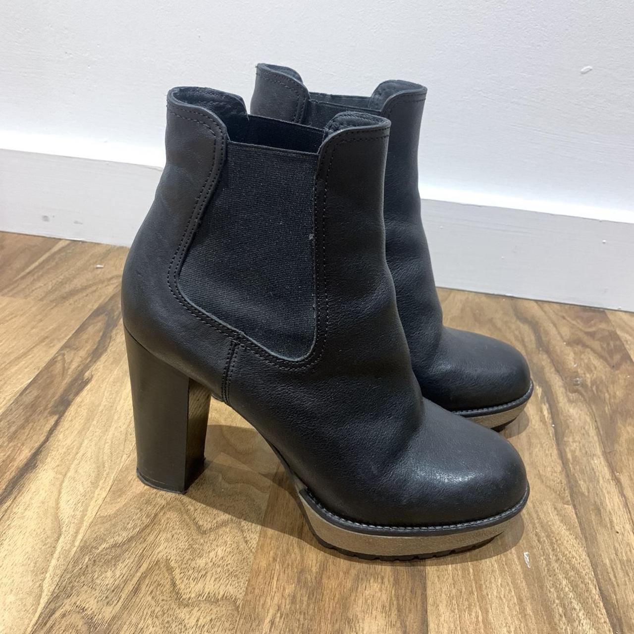 Moda in Pelle Women's Black Boots | Depop